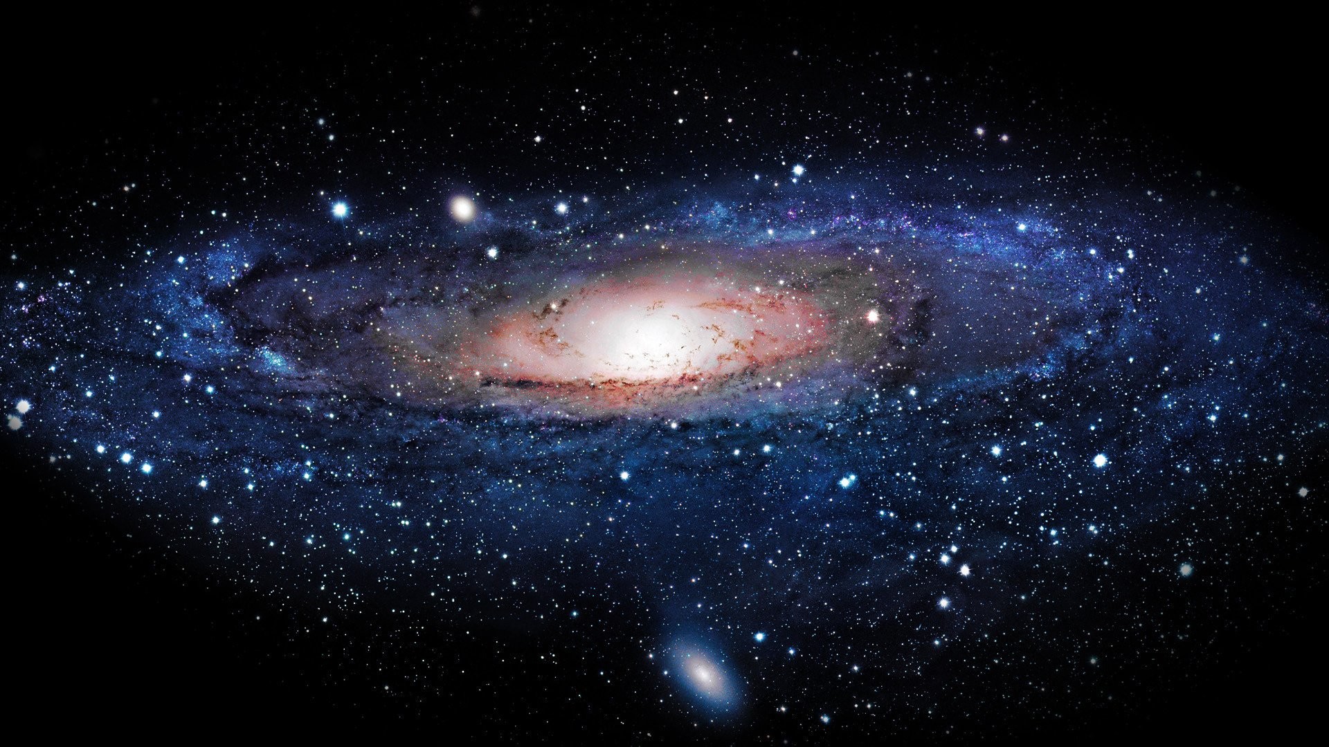 Galassia di Andromeda, M31, Galassia a spirale, Spazio, 1920x1080, sfondo per PC