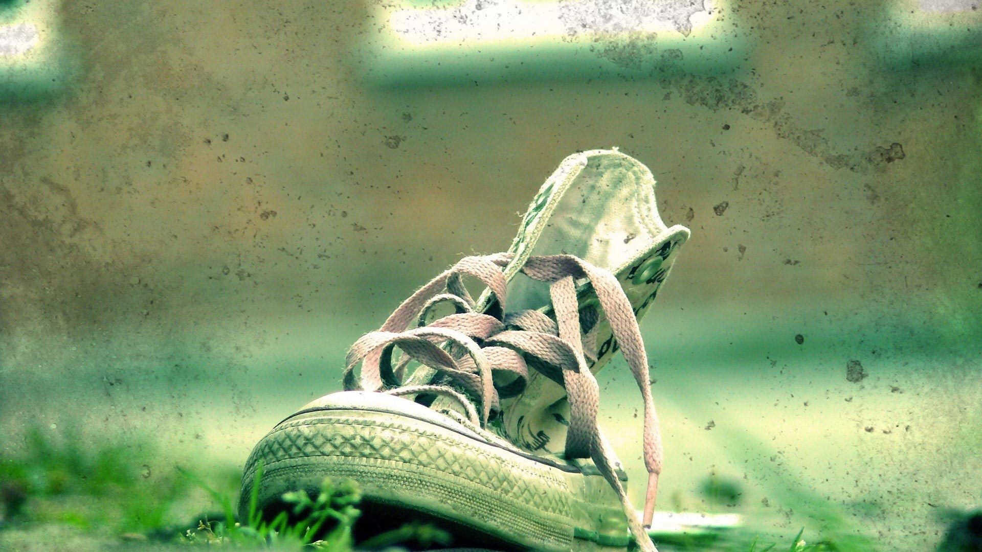 Converse, Scarpa, Erba, Toni vintage, 1920x1080, sfondo per PC