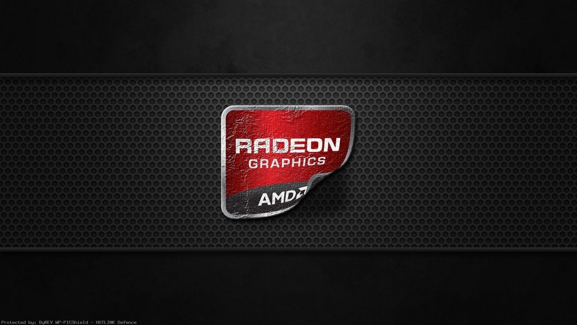 AMD Radeon Graphics, Logo, Metallo, Full HD, sfondo per PC