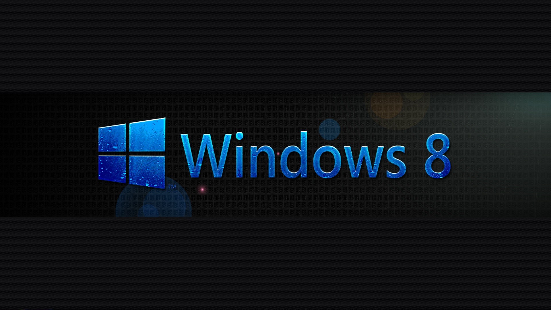 Windows 8, Logo Windows, Sfondo nero, Blu, Full HD, wallpaper desktop