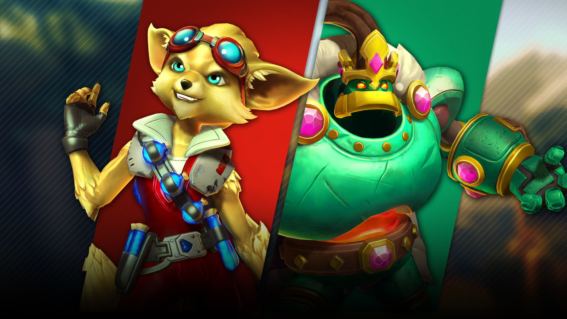Pip, Bomb King, Paladins, Rosso e verde, Full HD, sfondo desktop