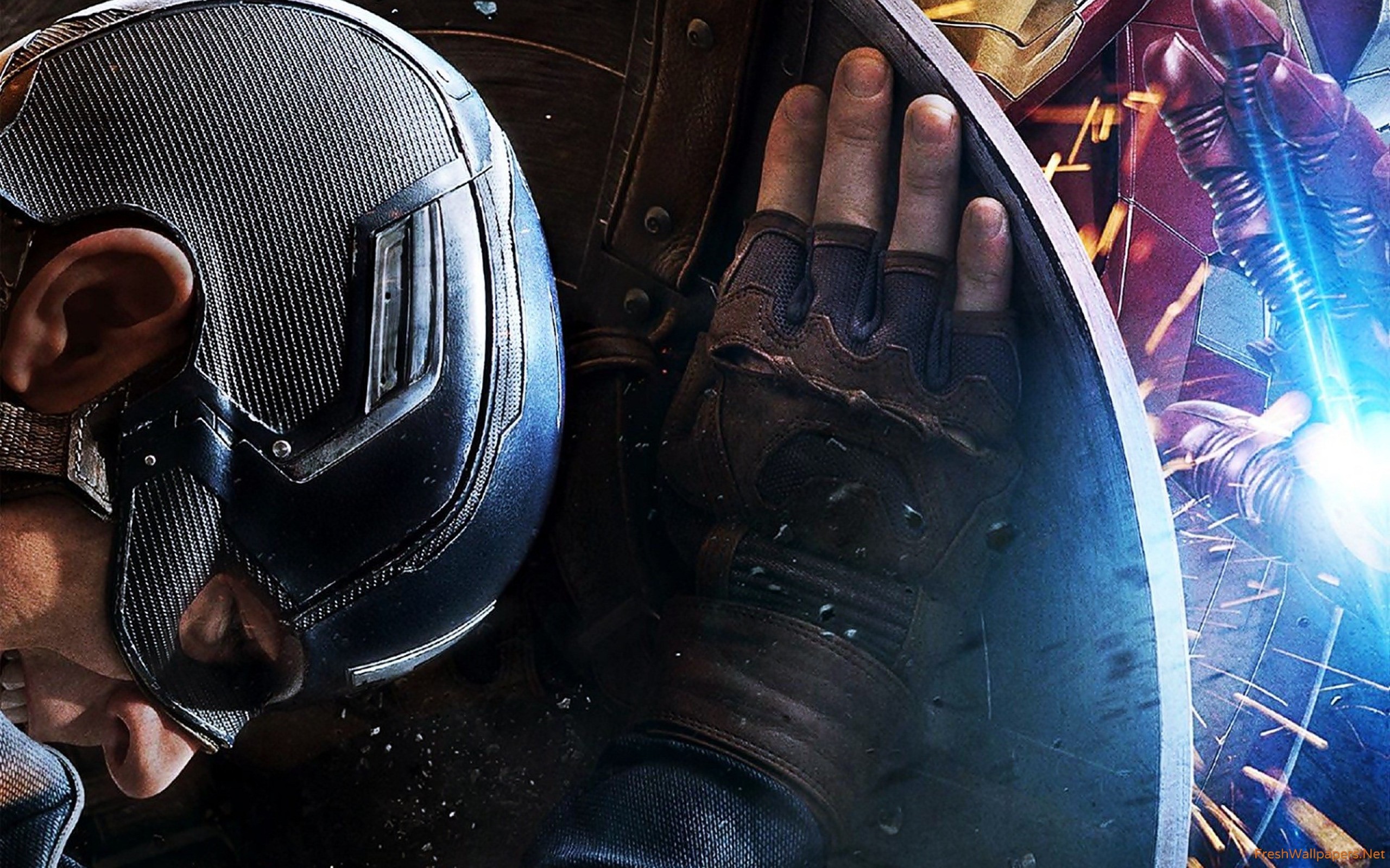 Captain America, Captain America: Civil War, Primo piano, Scudo, sfondo desktop 2K