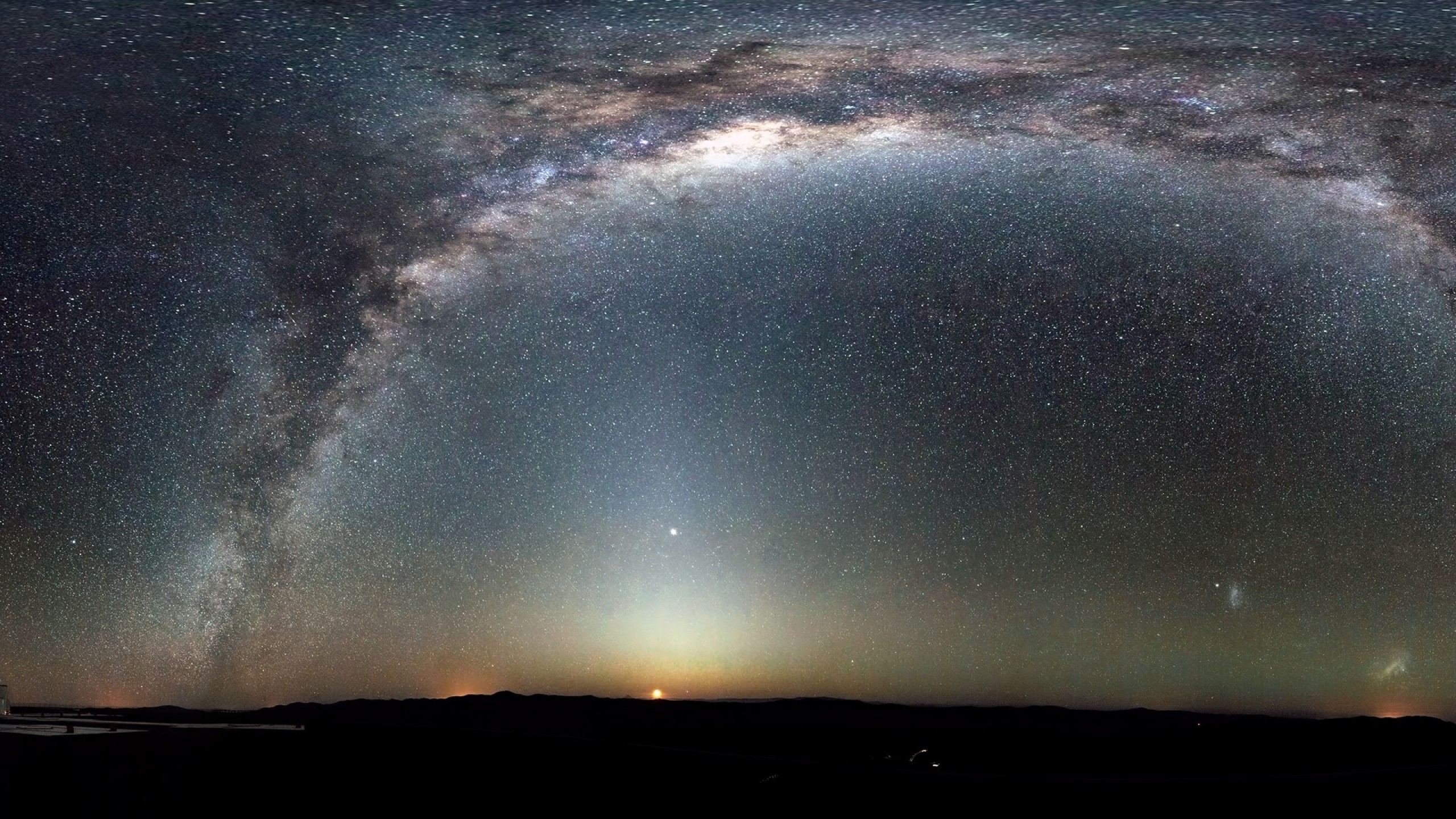 Via Lattea, Cielo stellato, Notte, Astrofotografia, 2560x1440, immagine di sfondo