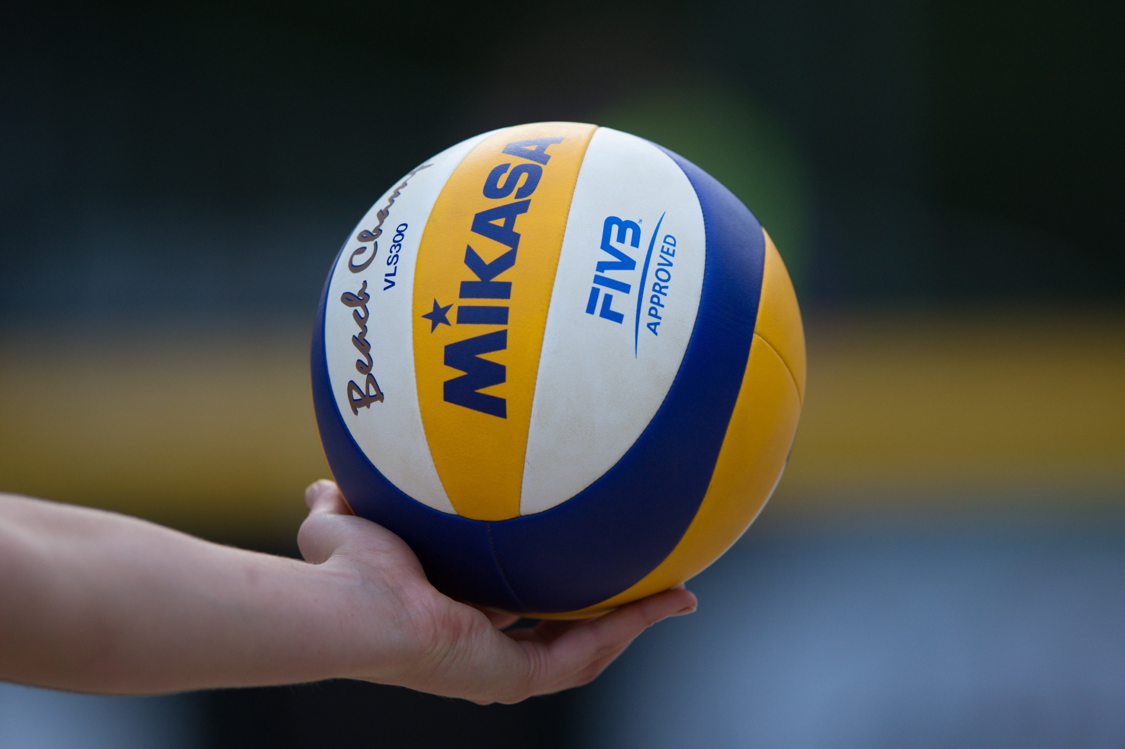 Pallone Mikasa, Beach Champ, Mano, Full HD, sfondo Windows 11