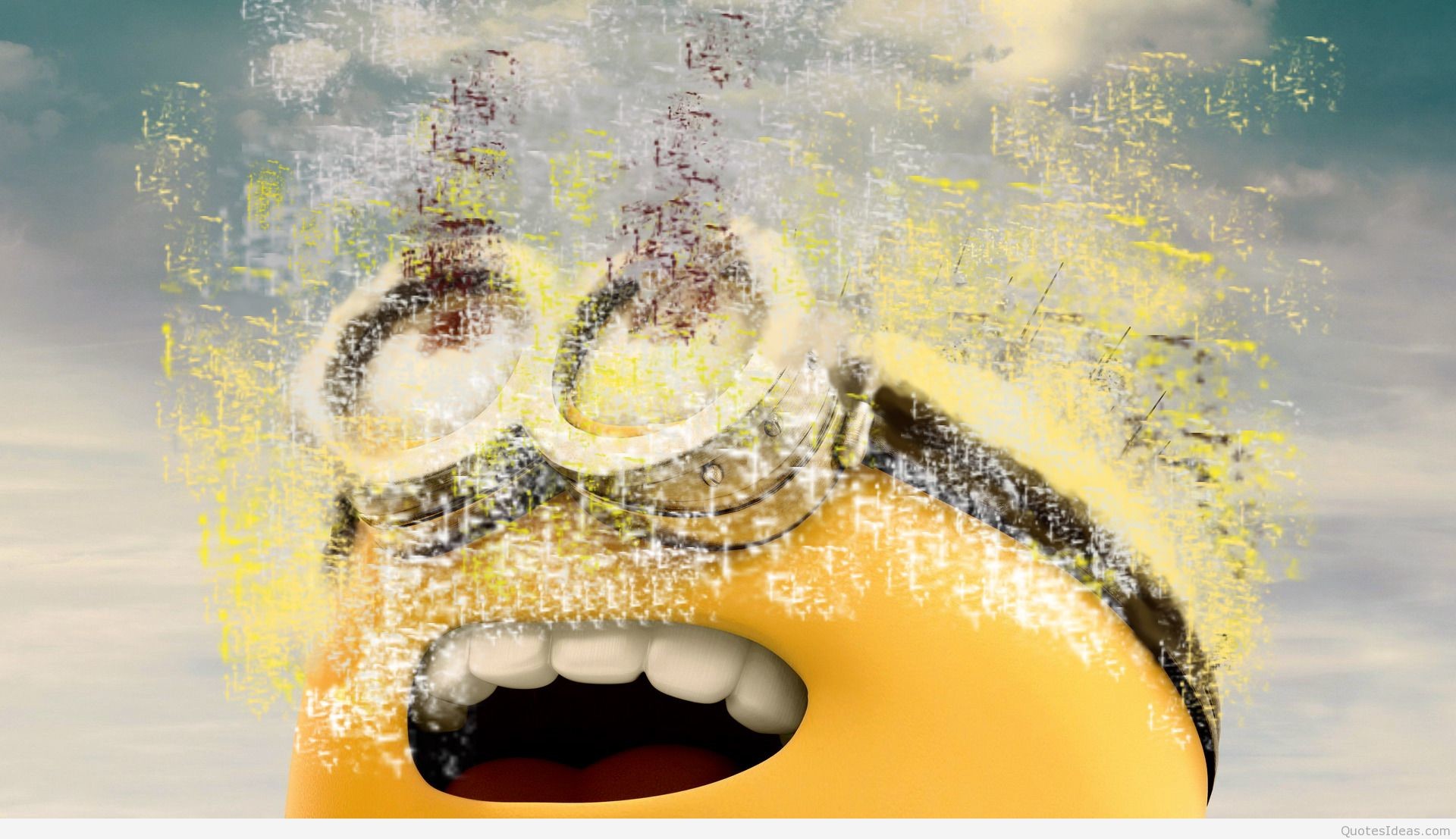 Minions, Effetto dispersione, Arte digitale, Full HD, sfondo desktop