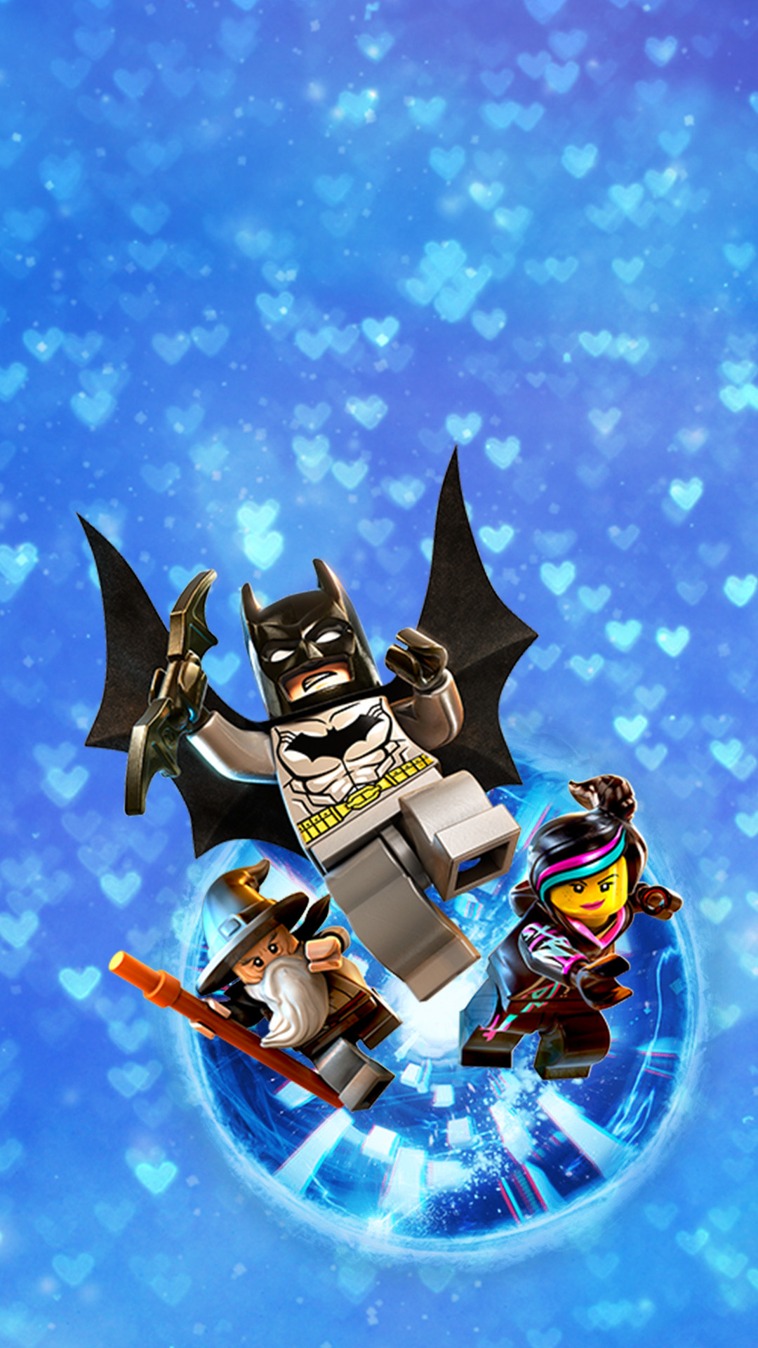 LEGO Batman - Il film, Batman, Robin, Cuori blu, Full HD, sfondo per smartphone
