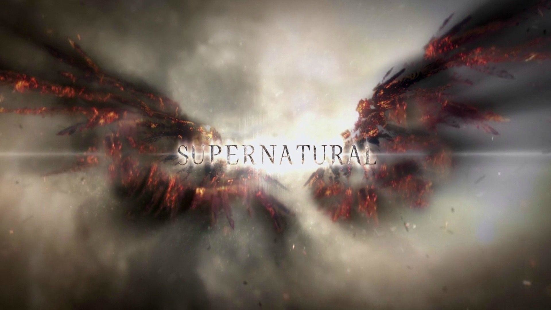 Supernatural, Ali d'angelo, Logo, Fumo, Full HD, wallpaper per PC