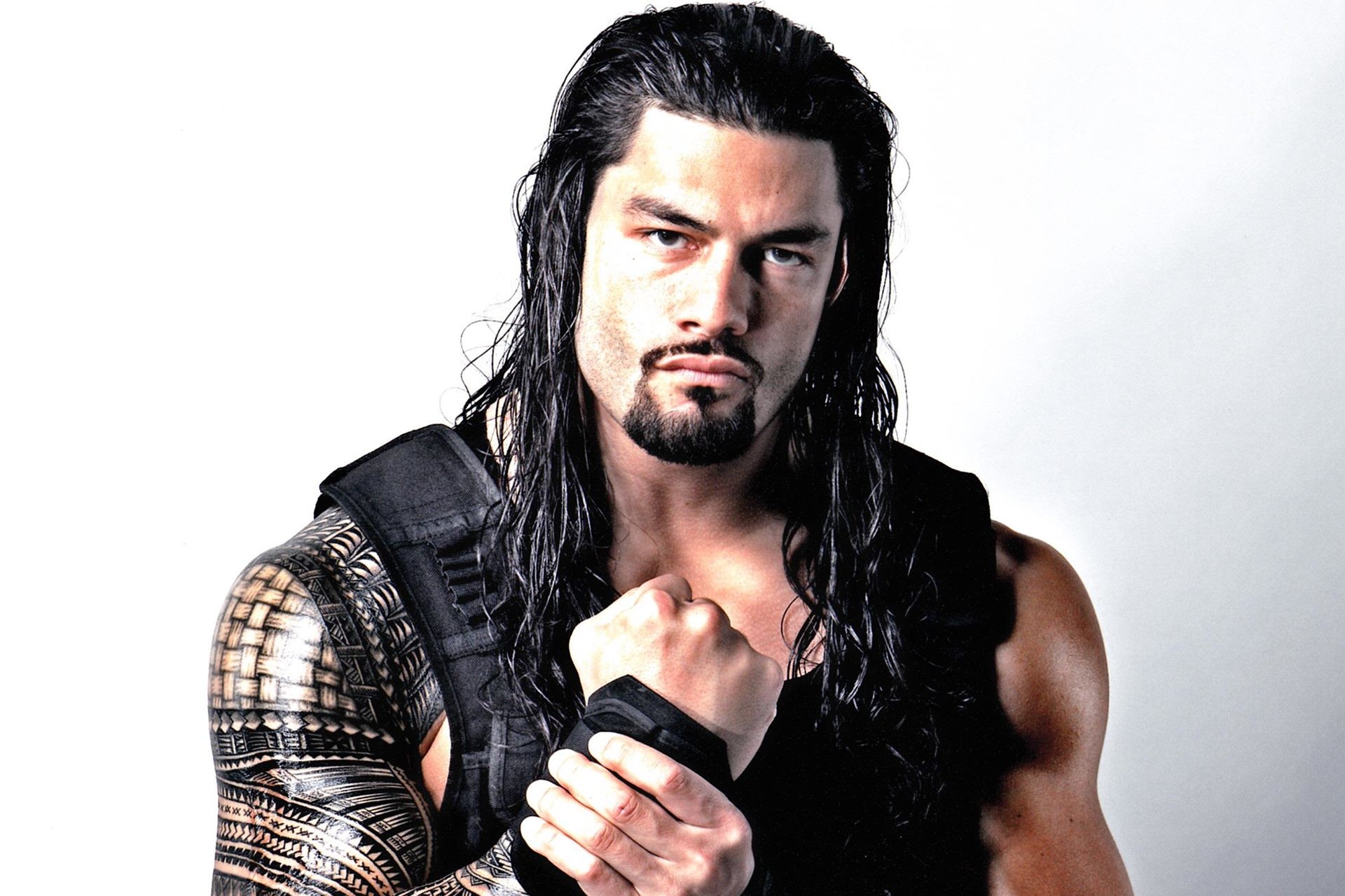 Roman Reigns, WWE, Ritratto, Sfondo bianco, Full HD, wallpaper per PC