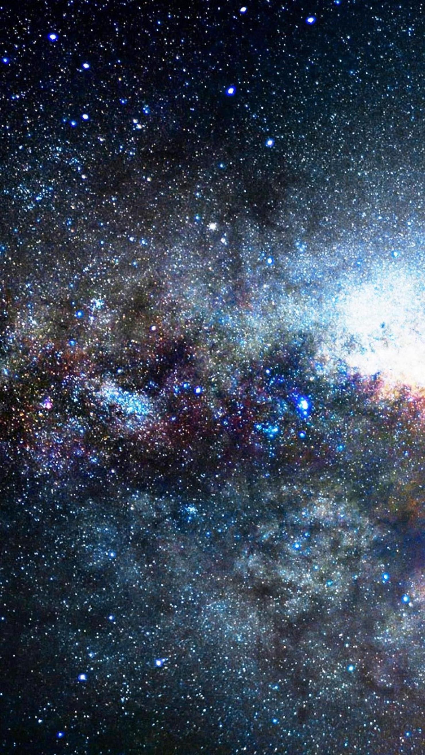 Via Lattea, Stelle, Spazio, QHD+, sfondo per iPhone e Android