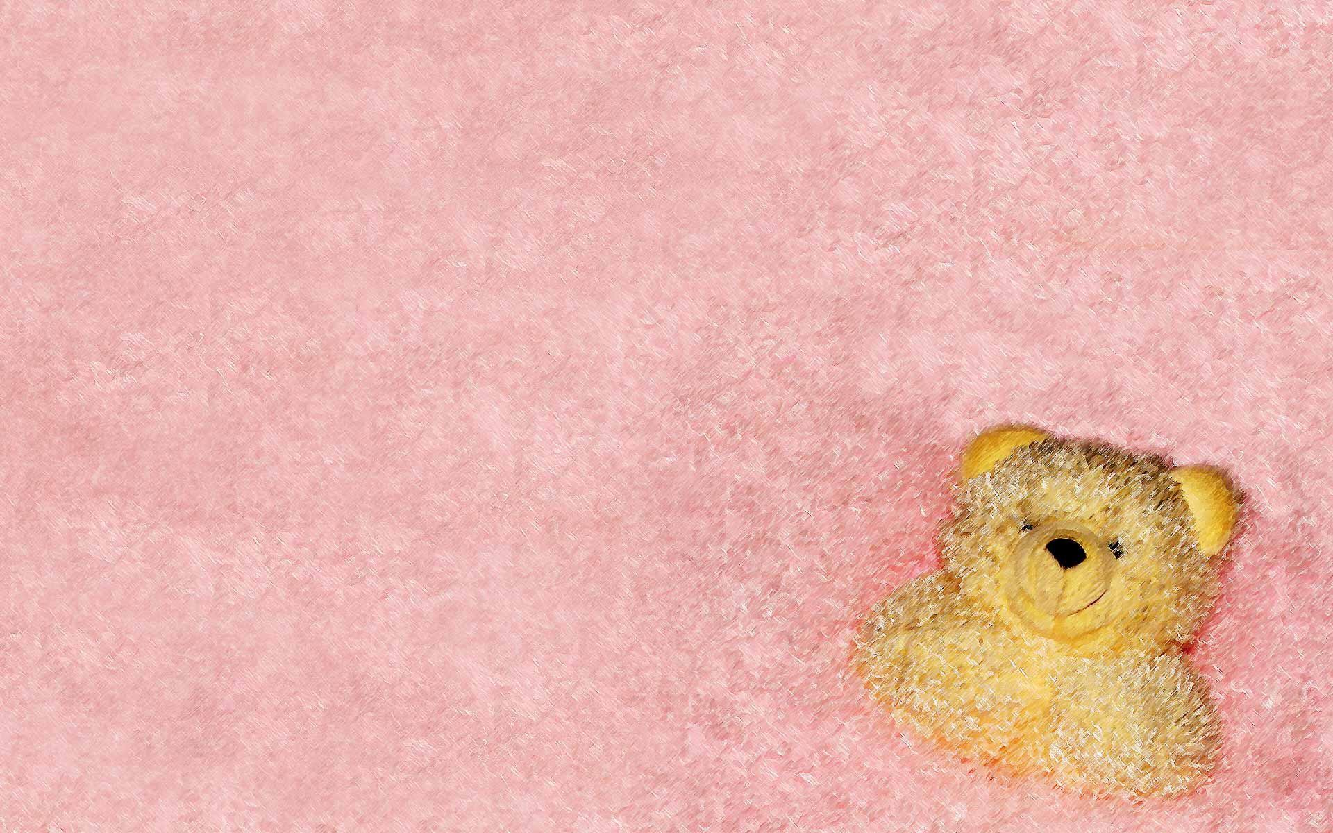 Orsacchiotto, Peluche, Rosa, Full HD, sfondo per PC