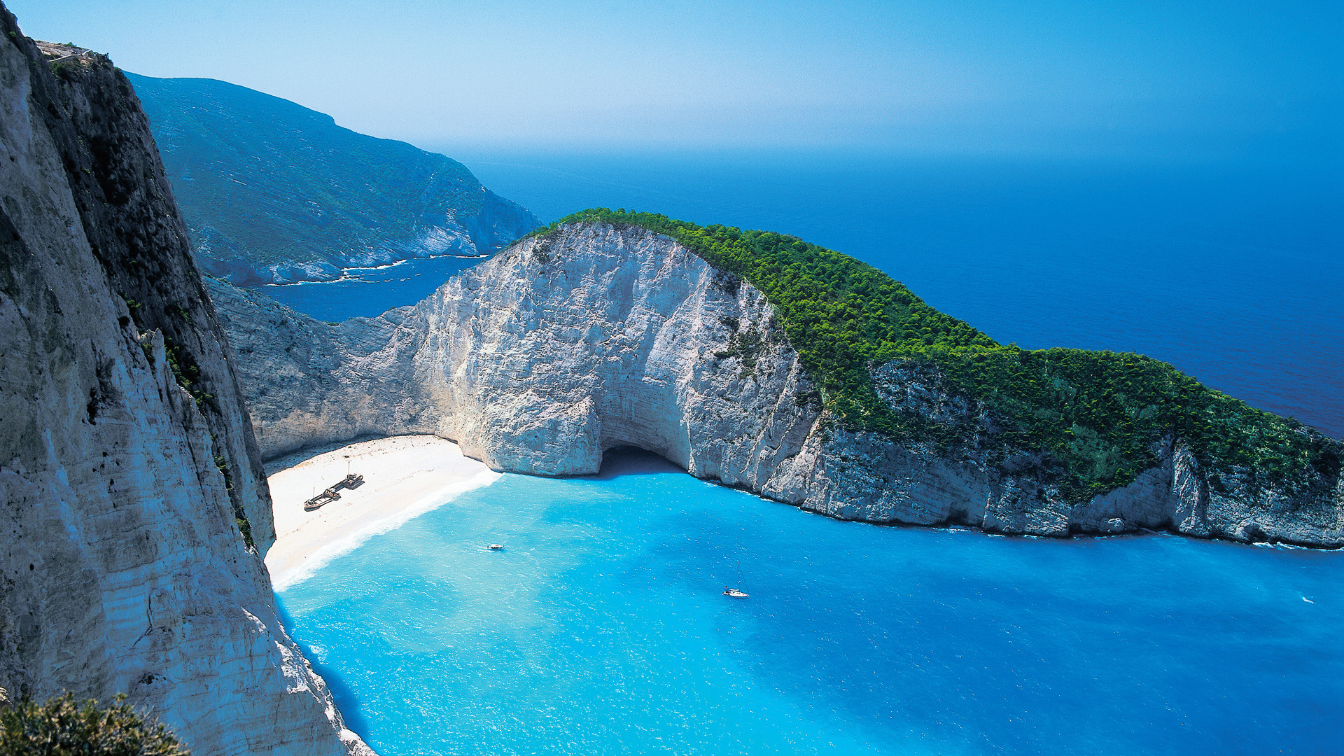 Spiaggia del Relitto, Navagio, Zante, Grecia, sfondo per desktop