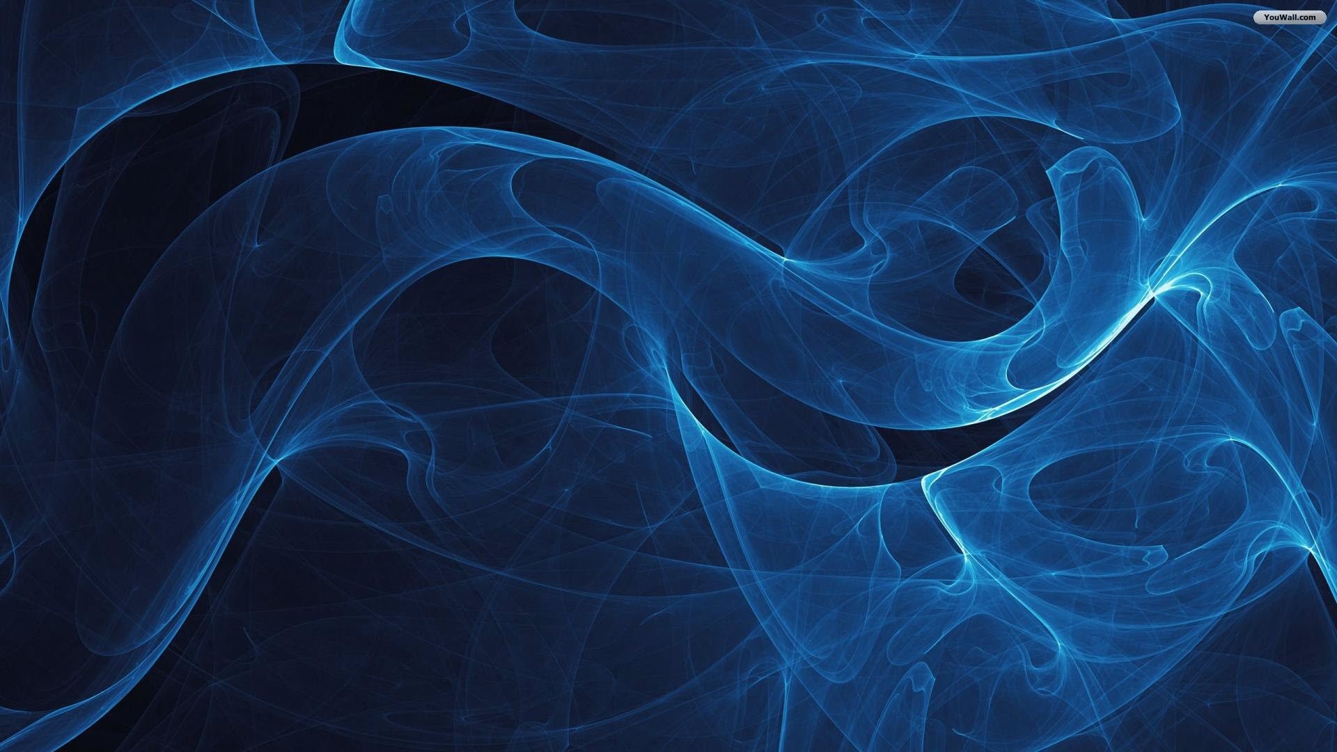 Fumo, Frattale, Astratto, Blu scuro, 1920x1080, immagine di sfondo