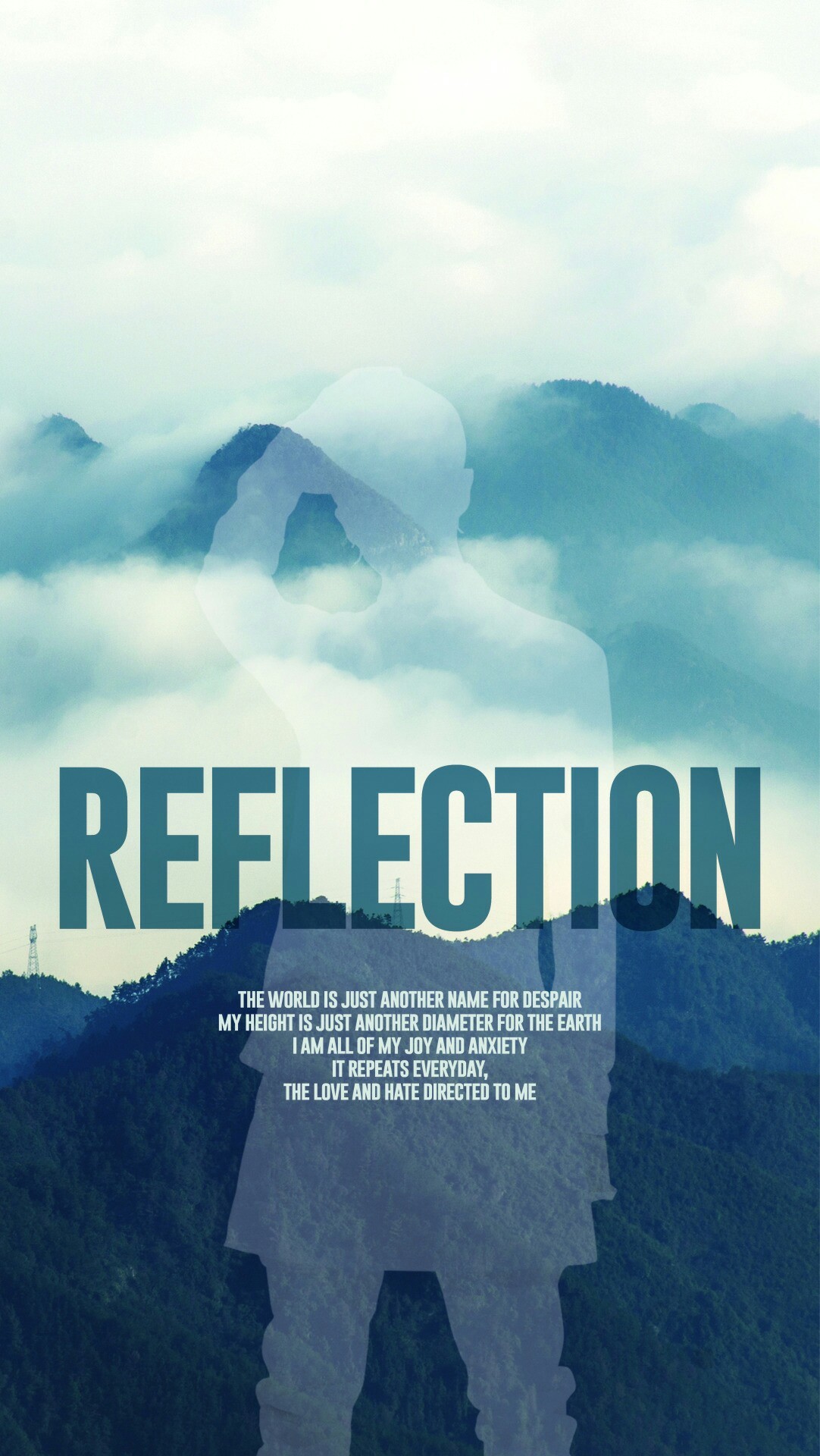 RM, BTS, Reflection, Montagne, Full HD, wallpaper per smartphone