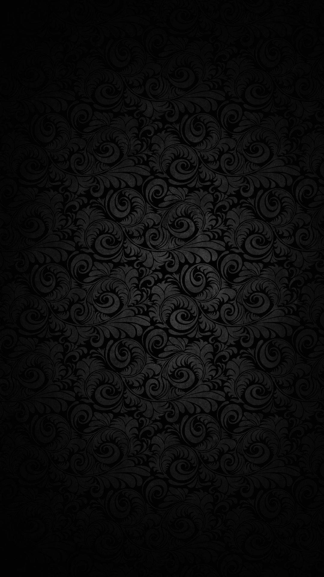Motivo damascato, Sfondo nero, Texture, schermata Home dello smartphone