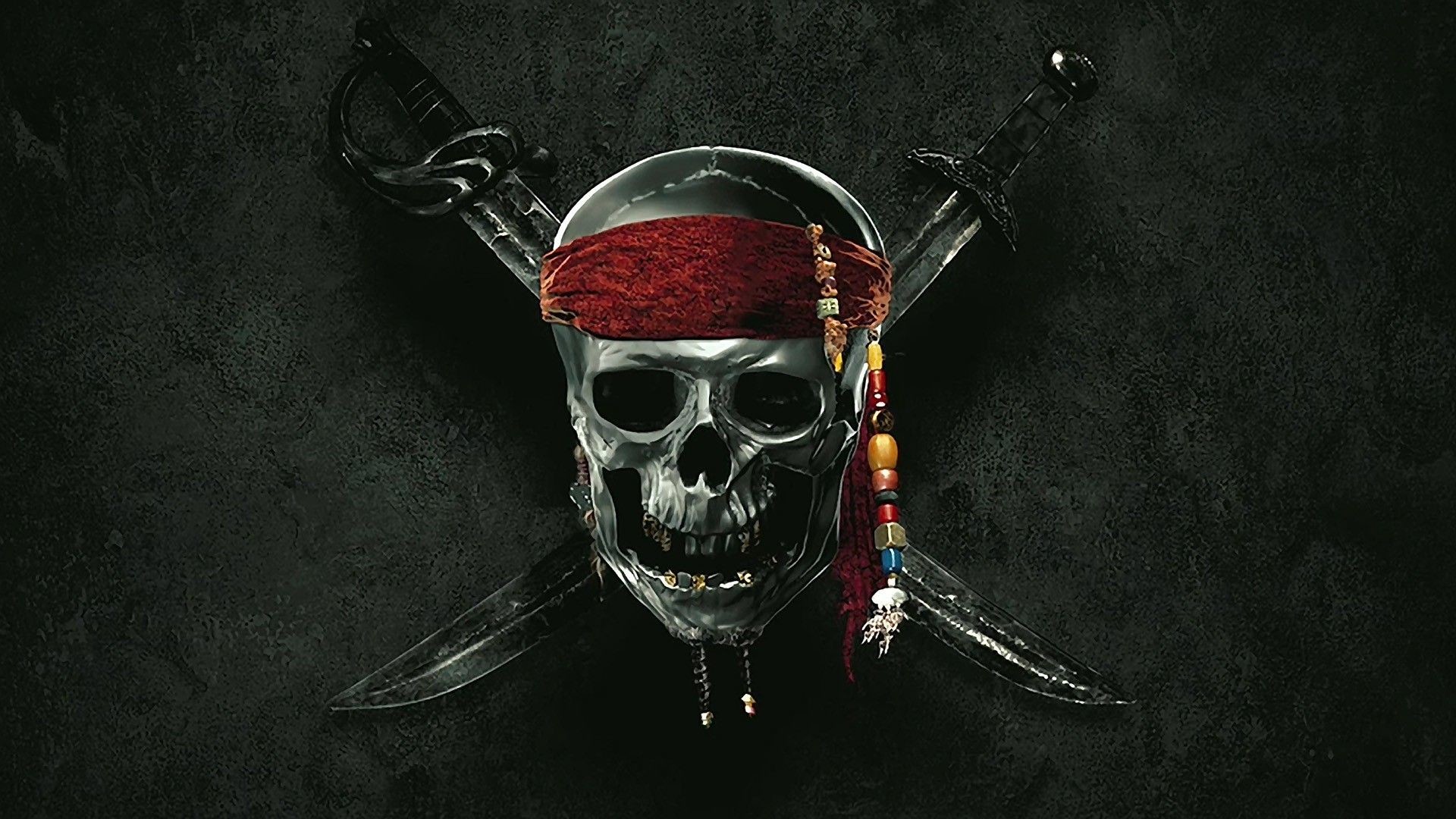 Pirati dei Caraibi, Teschio, Bandana, Spade, 1920x1080, sfondo per PC