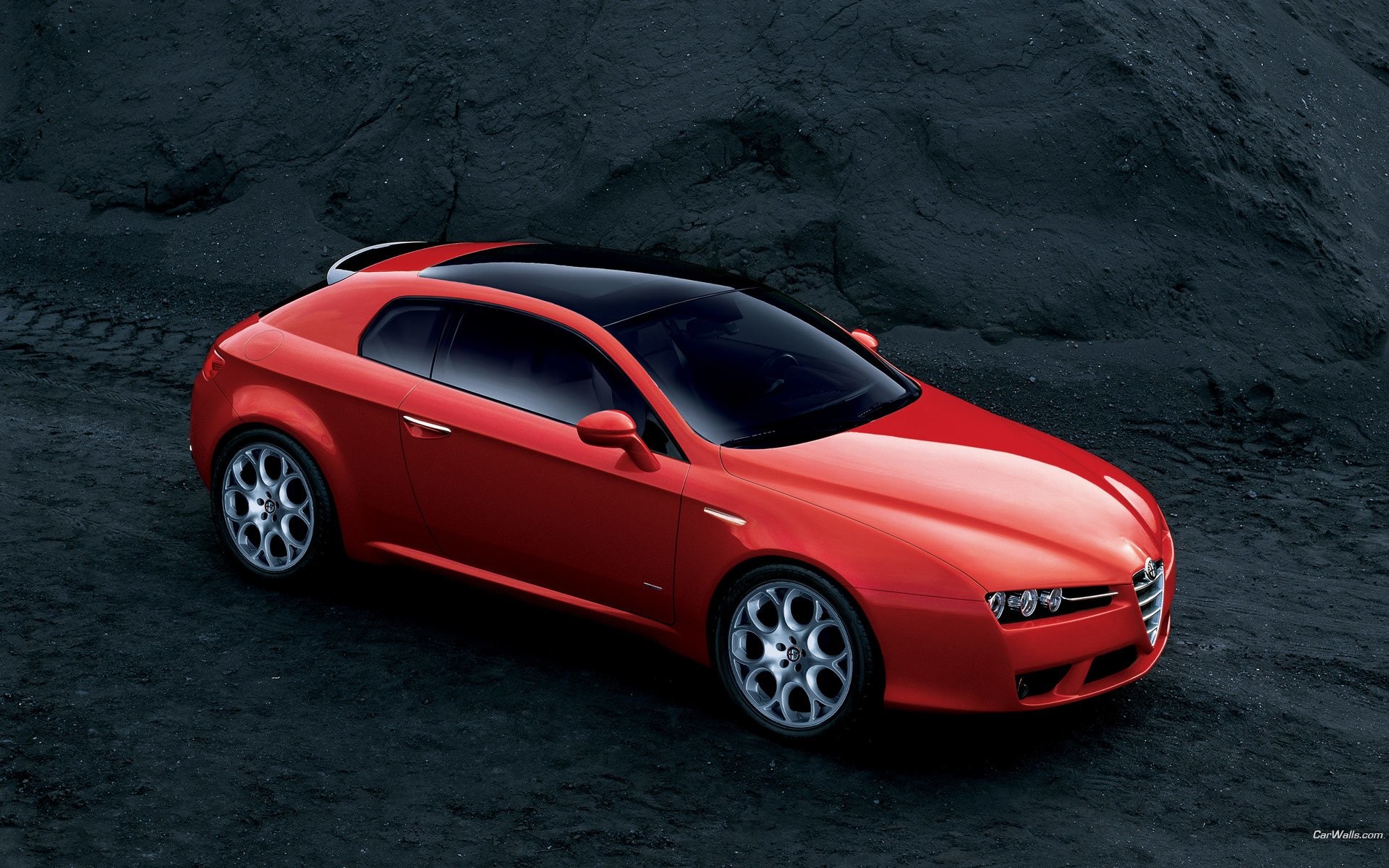 Alfa Romeo Brera, Rosso, Coupé, Full HD, wallpaper per computer