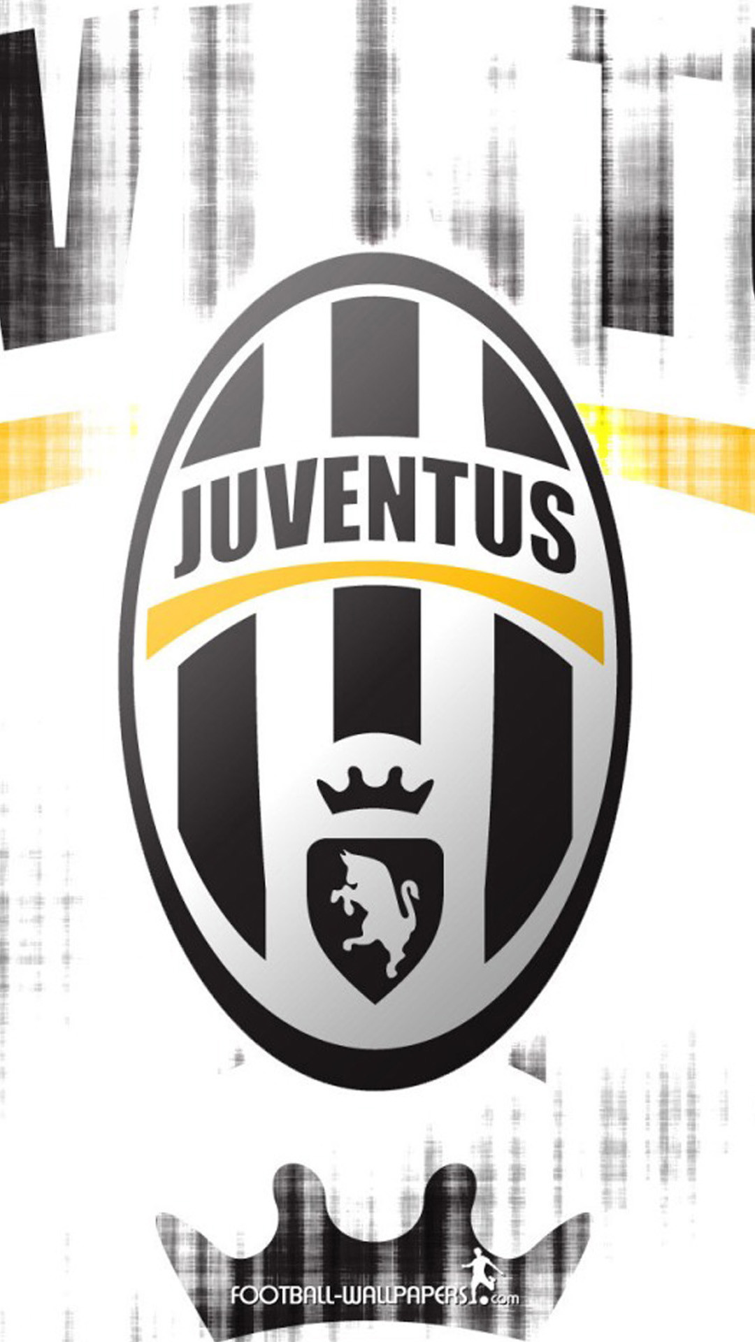 Juventus, Logo, Bianco e nero, Full HD, sfondo per iPhone e Android