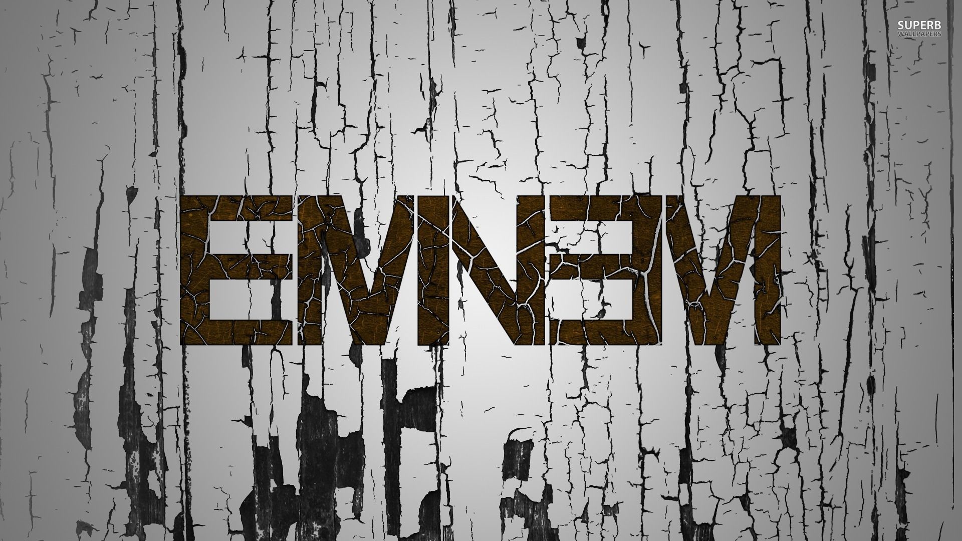 Eminem, Logo, Vernice scrostata, 1920x1080, sfondo per PC