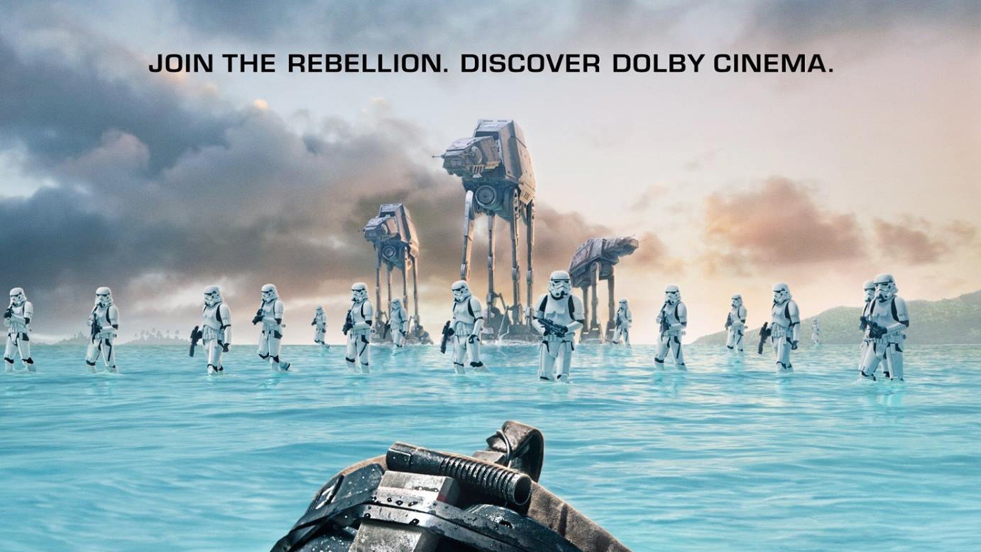 Rogue One: A Star Wars Story, Dolby Cinema, AT-ACT, Stormtrooper, Scarif, sfondo desktop 1080p