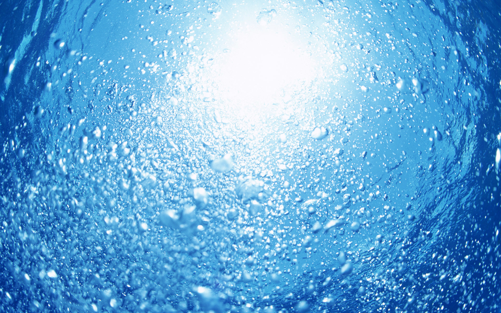 Bollicine, Subacqueo, Luce, Blu, 1920x1200, sfondo per PC