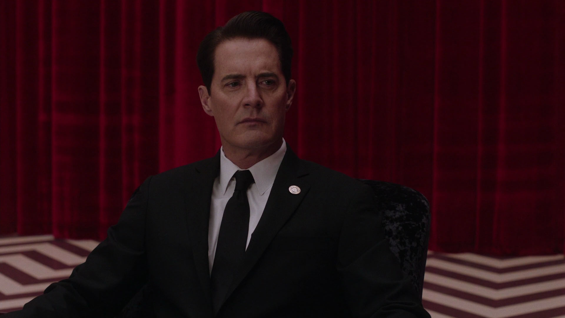 Dale Cooper, Kyle MacLachlan, Twin Peaks: Il ritorno, Loggia Nera, Tende rosse, sfondo desktop