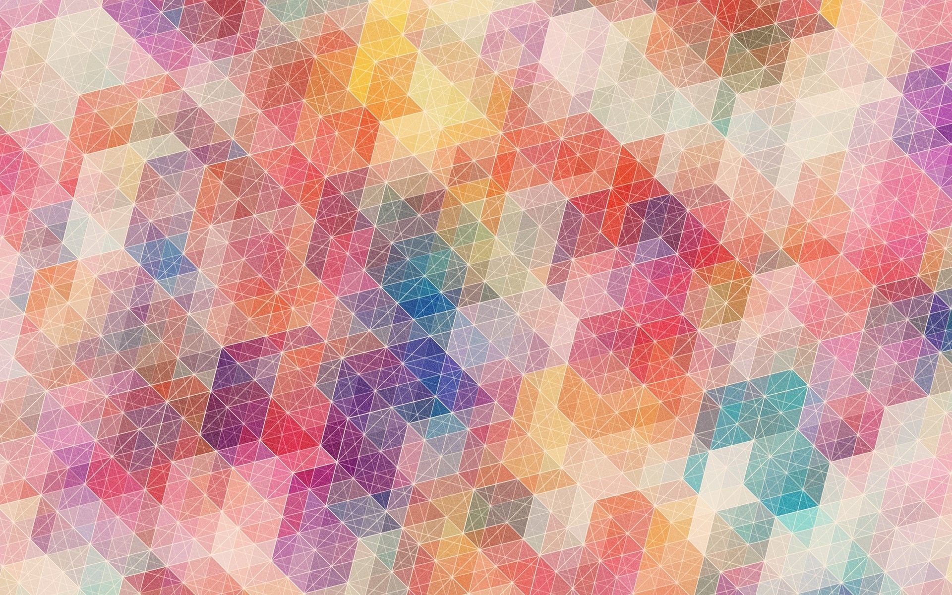 Pattern esagonale, Cubi, Pastello, Geometrico, 1920x1200, wallpaper desktop