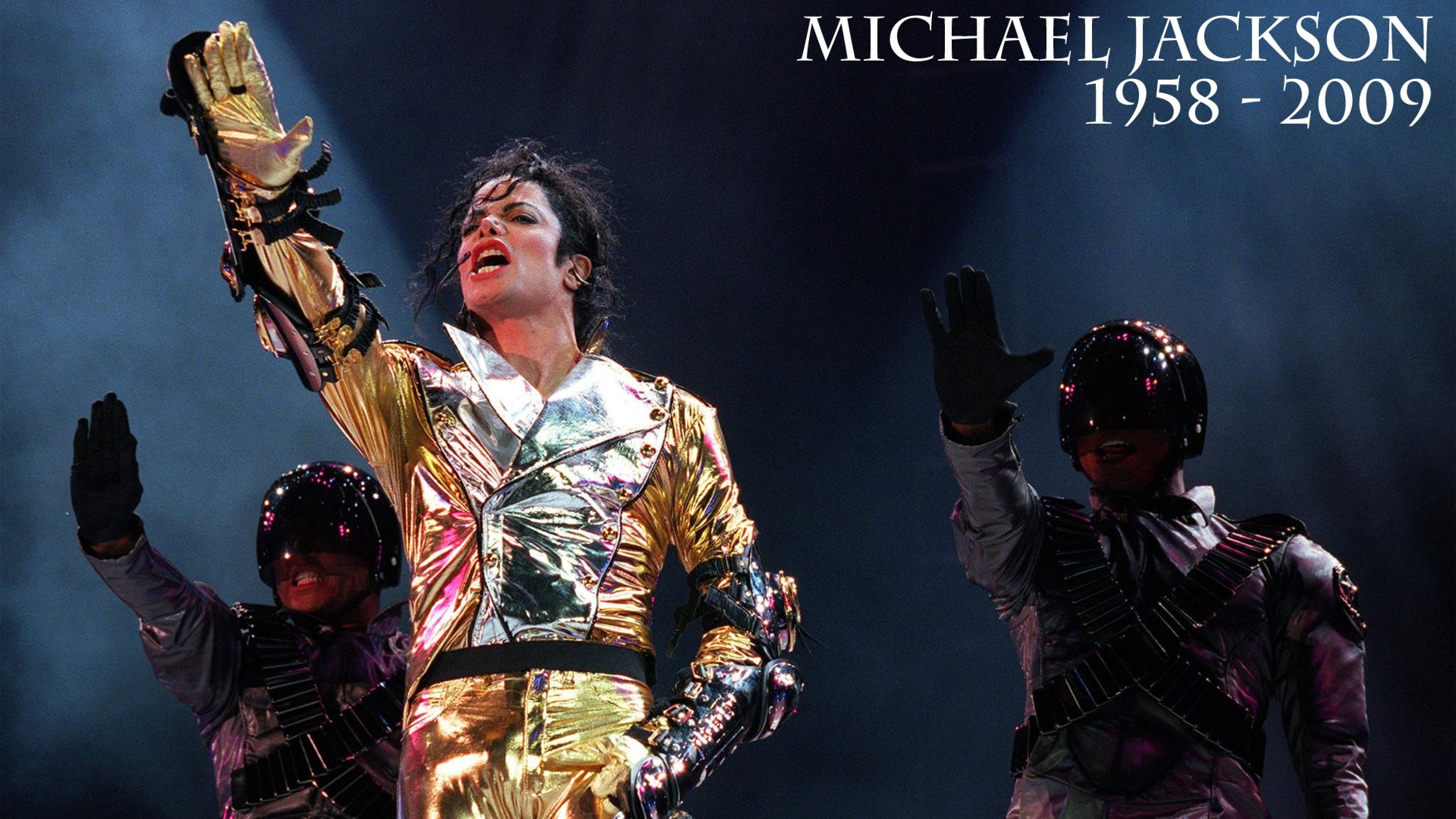 Michael Jackson, HIStory World Tour, Concerto, Giacca dorata, 4K, sfondo per PC