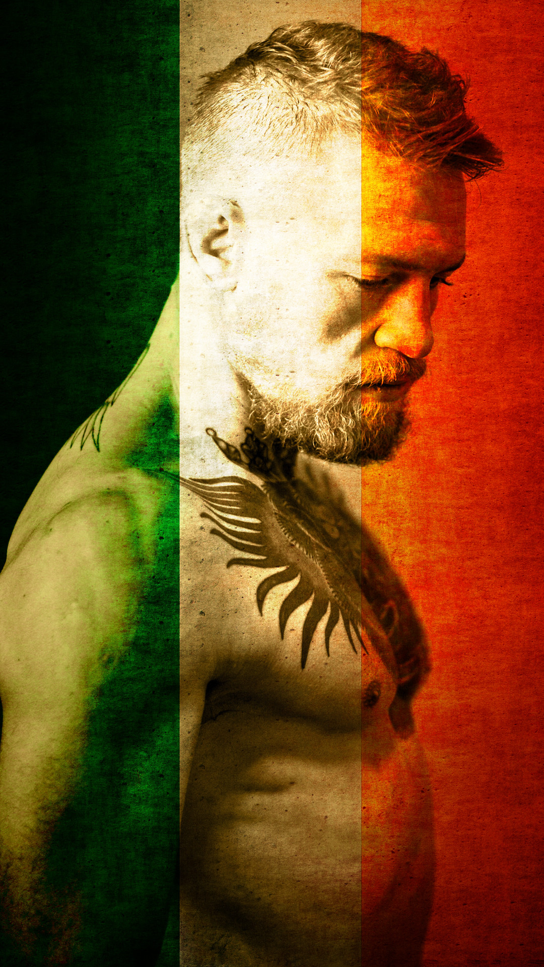 Conor McGregor, Bandiera irlandese, Irlanda, Verticale, Full HD, schermata di blocco del cellulare