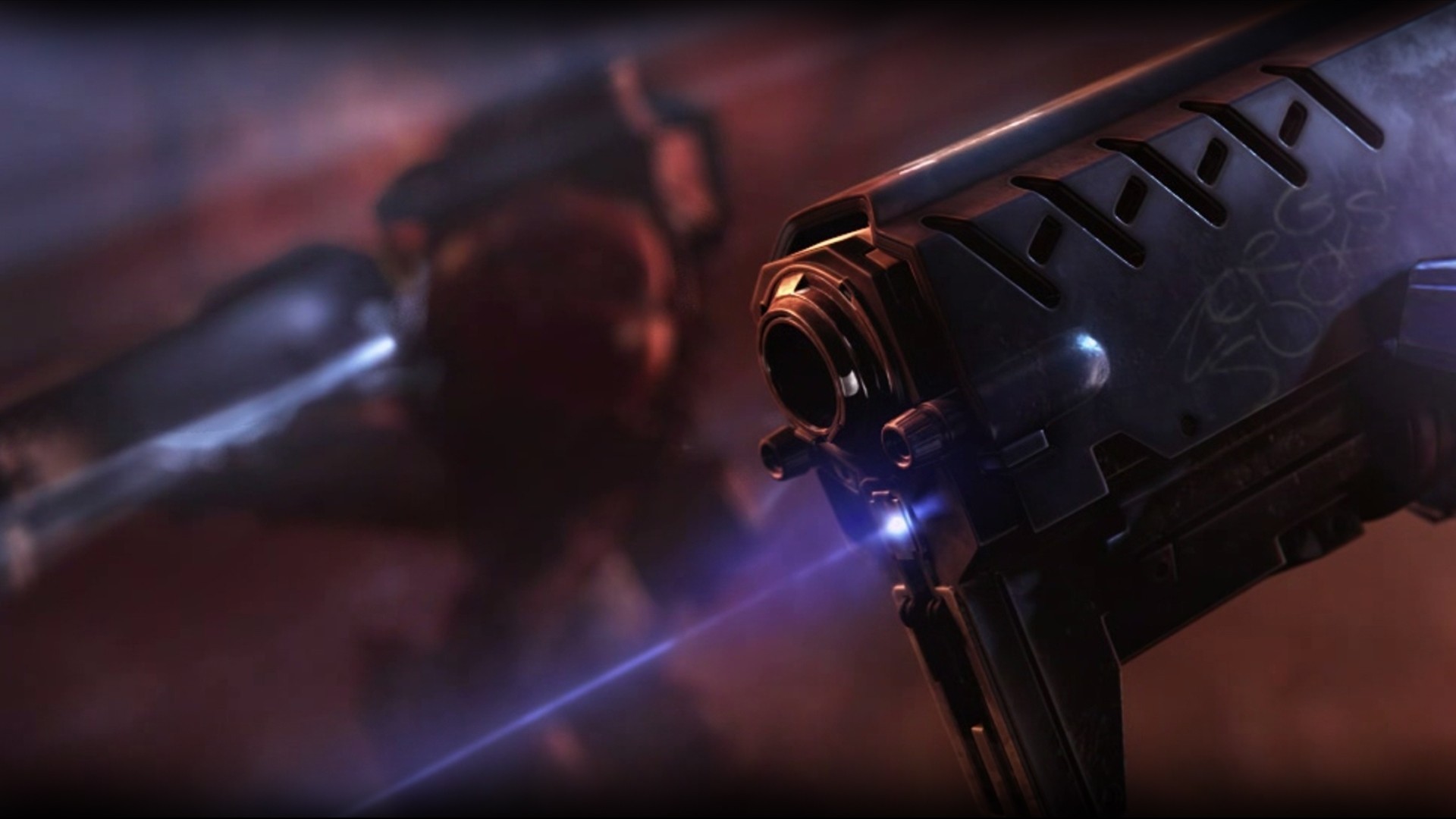 StarCraft II, Marine terrestre, Fucile, Primo piano, Full HD, sfondo Windows 11
