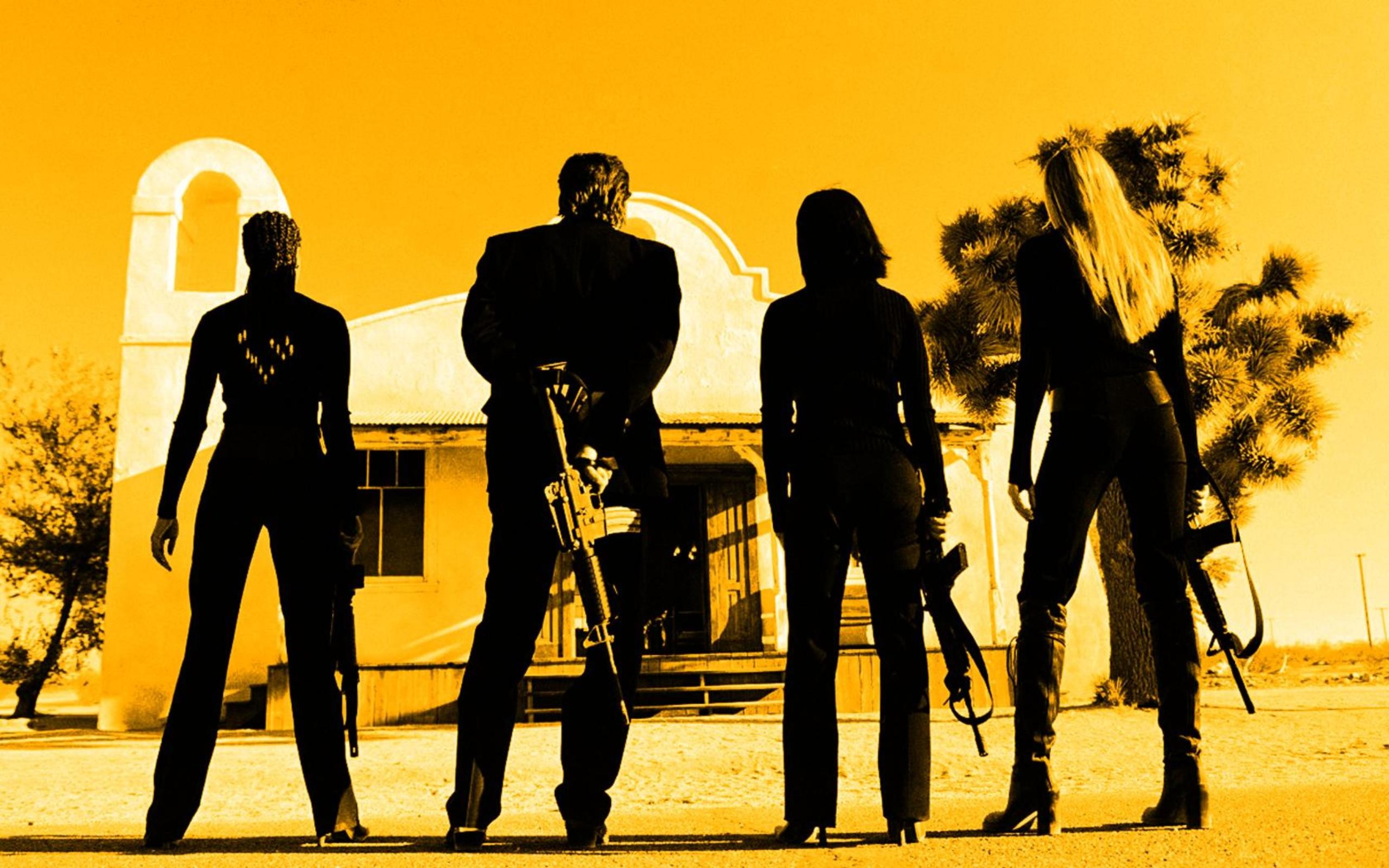 A prova di morte, Death Proof, Silhouette, Giallo, 2560x1600, wallpaper desktop