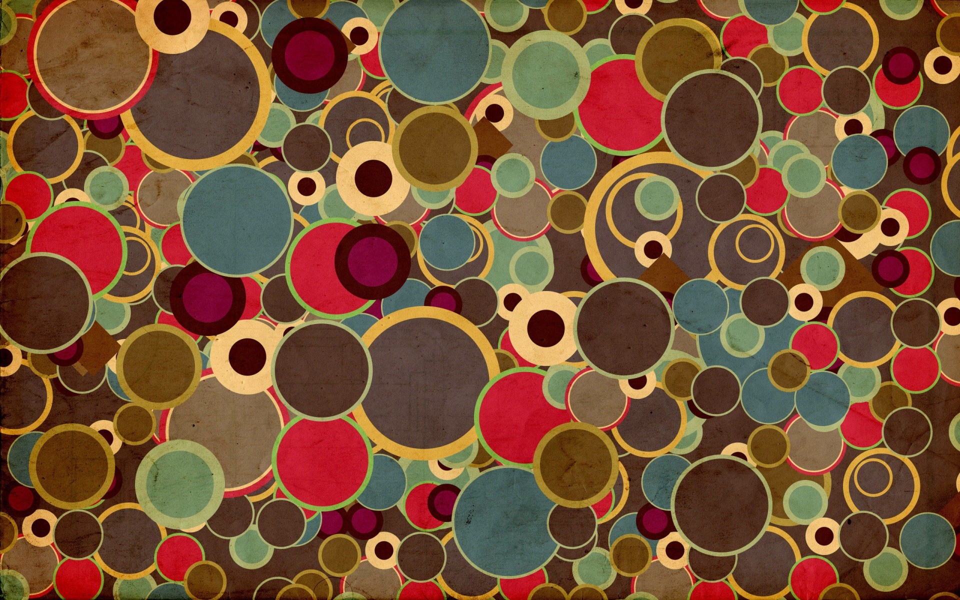 Cerchi, Motivo geometrico, Retrò, Anni '70, 1920x1200, sfondo MacBook Pro