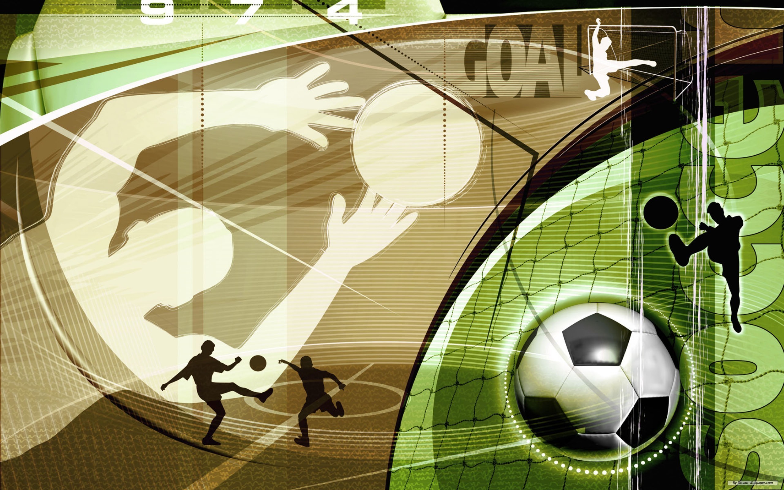 Calcio, Portiere, Pallone, Grafica, 16:10 2K, sfondo widescreen