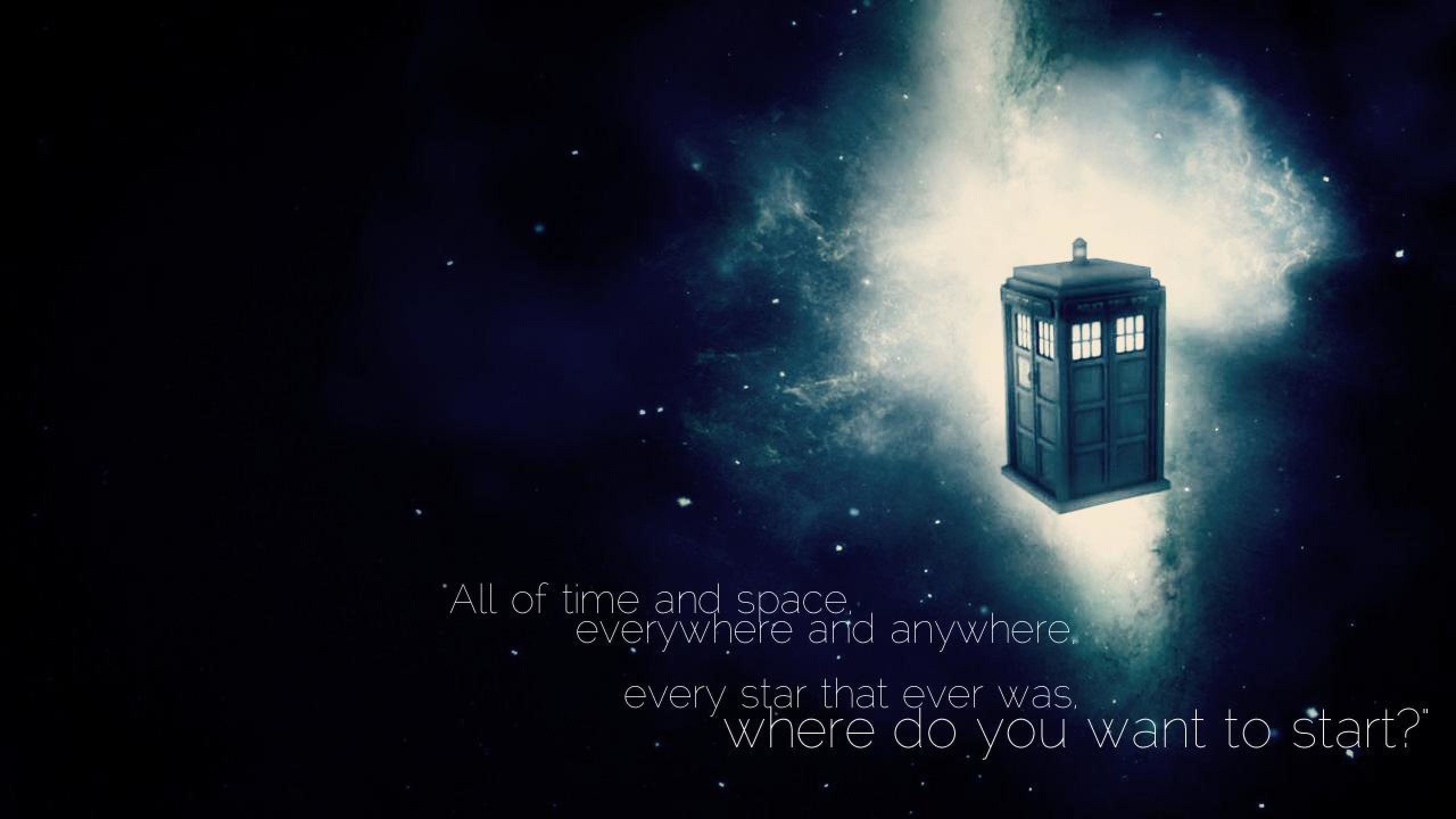 TARDIS, Doctor Who, Nebulosa, Citazione, Spazio, 16:9 2K, sfondo widescreen