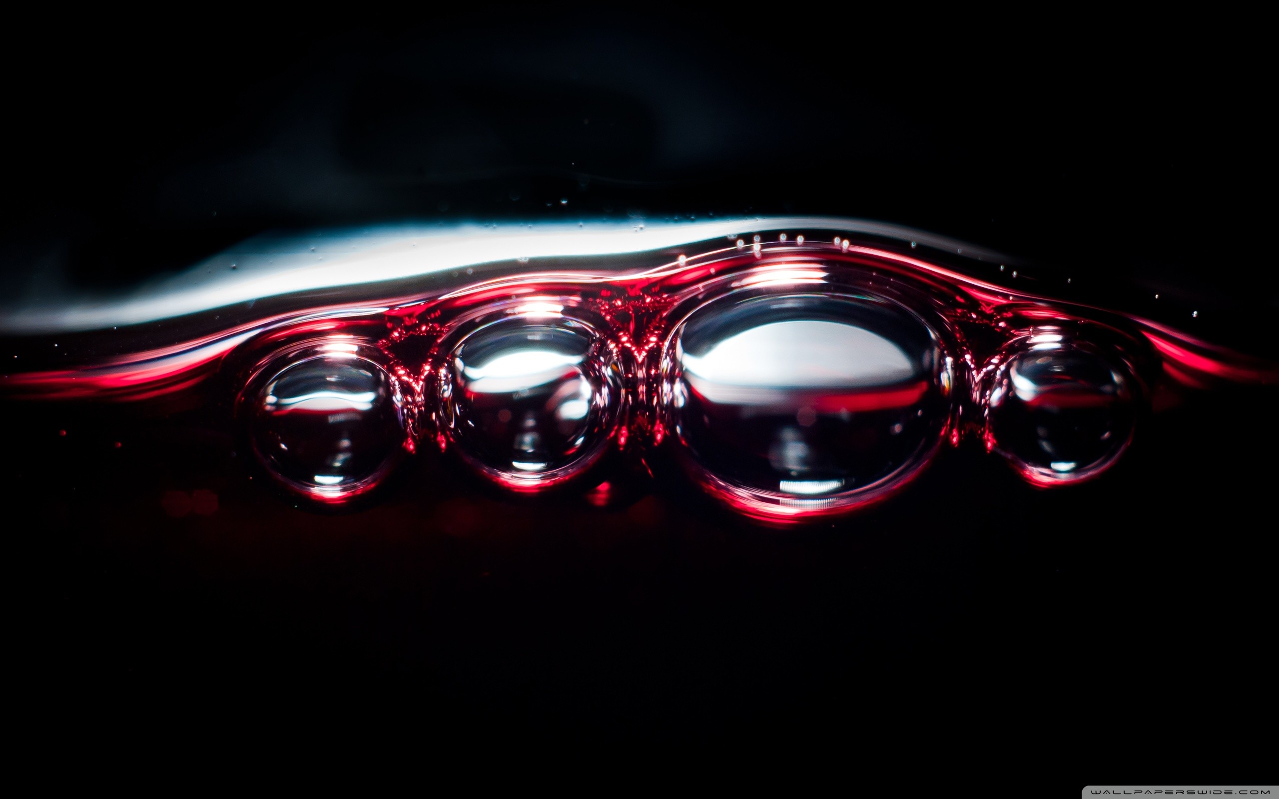 Vino rosso, Bollicine, Macro, Sfondo nero, 2K, wallpaper per PC