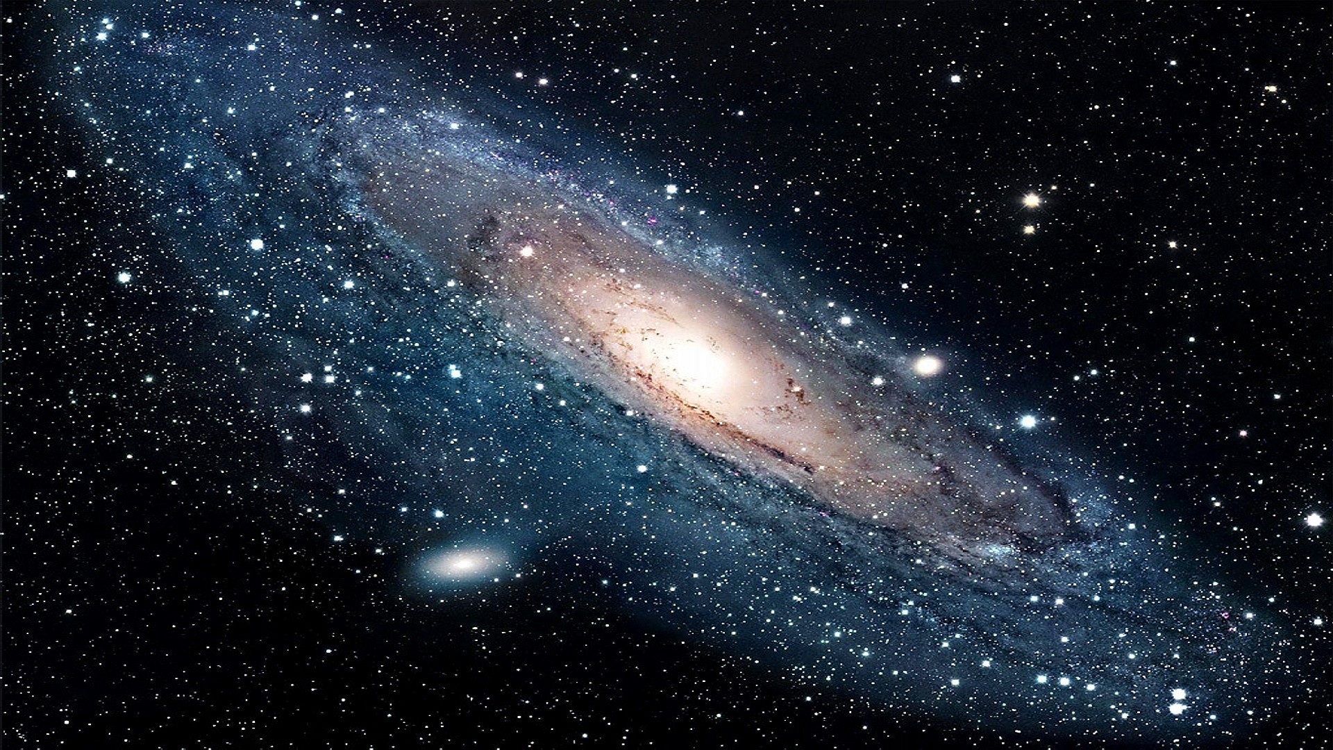 Galassia di Andromeda, Spazio, Stelle, 1920x1080, immagine di sfondo