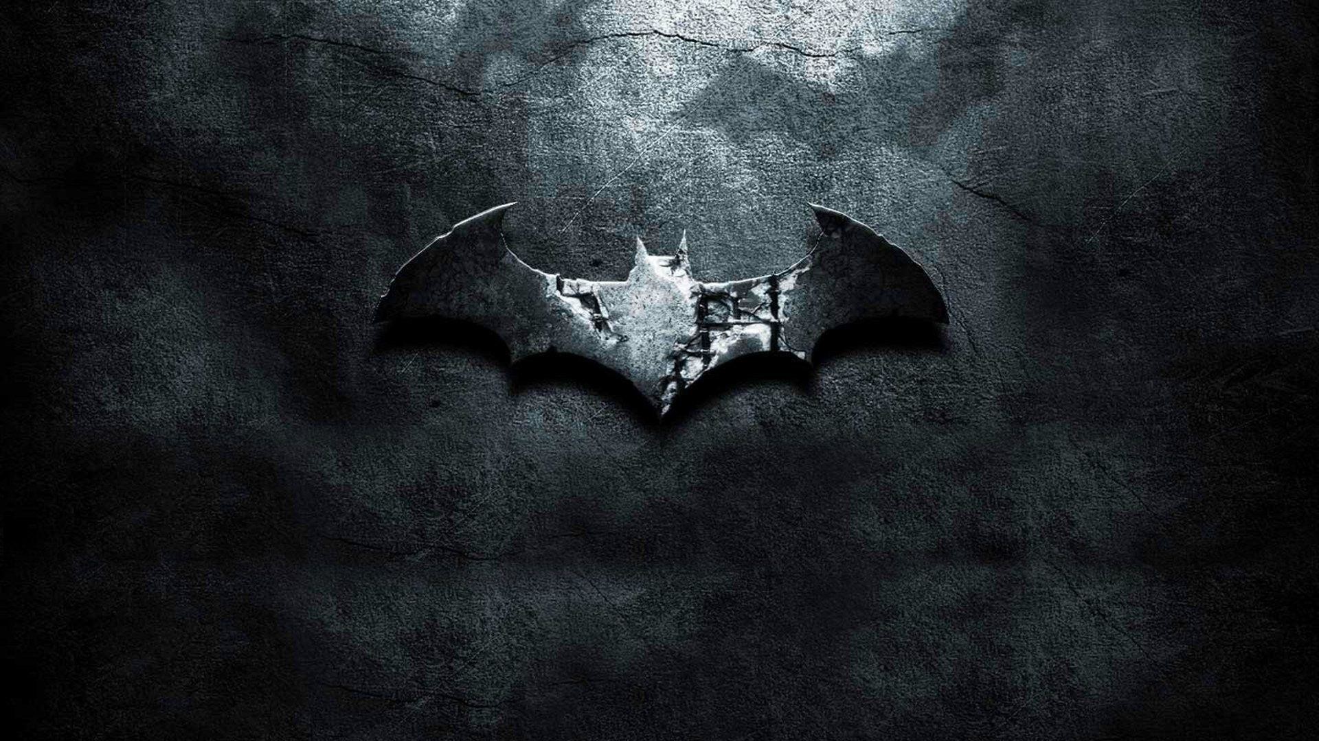 Logo di Batman, Muro, Dark, Full HD 1080p, sfondo desktop