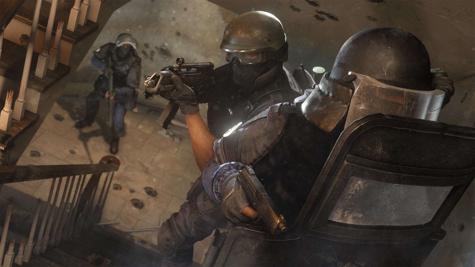 Tom Clancy's Rainbow Six Siege, Montagne, Scudo, Scale, Full HD, sfondo per PC