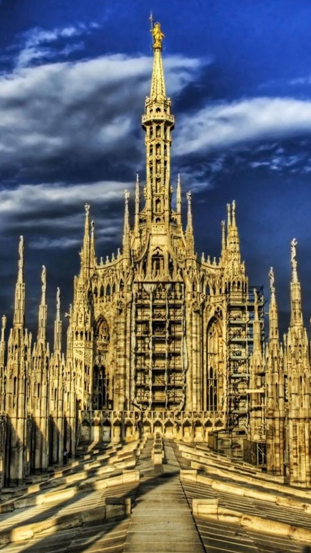 Duomo di Milano, Milano, Guglie, Gotico, Full HD, sfondo per iPhone e Android