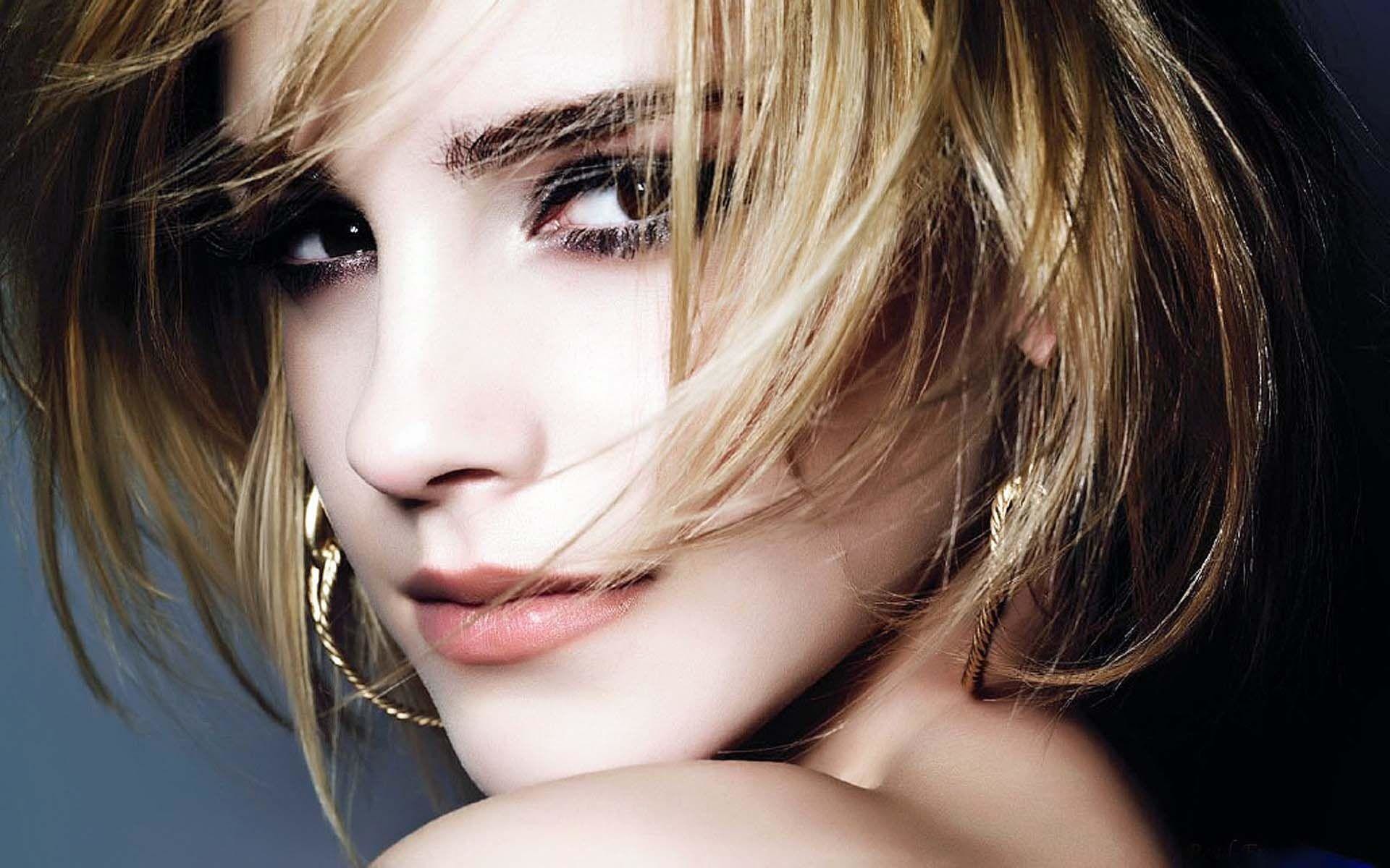 Emma Watson, Primo piano, Capelli biondi, Full HD, sfondo per PC e portatile