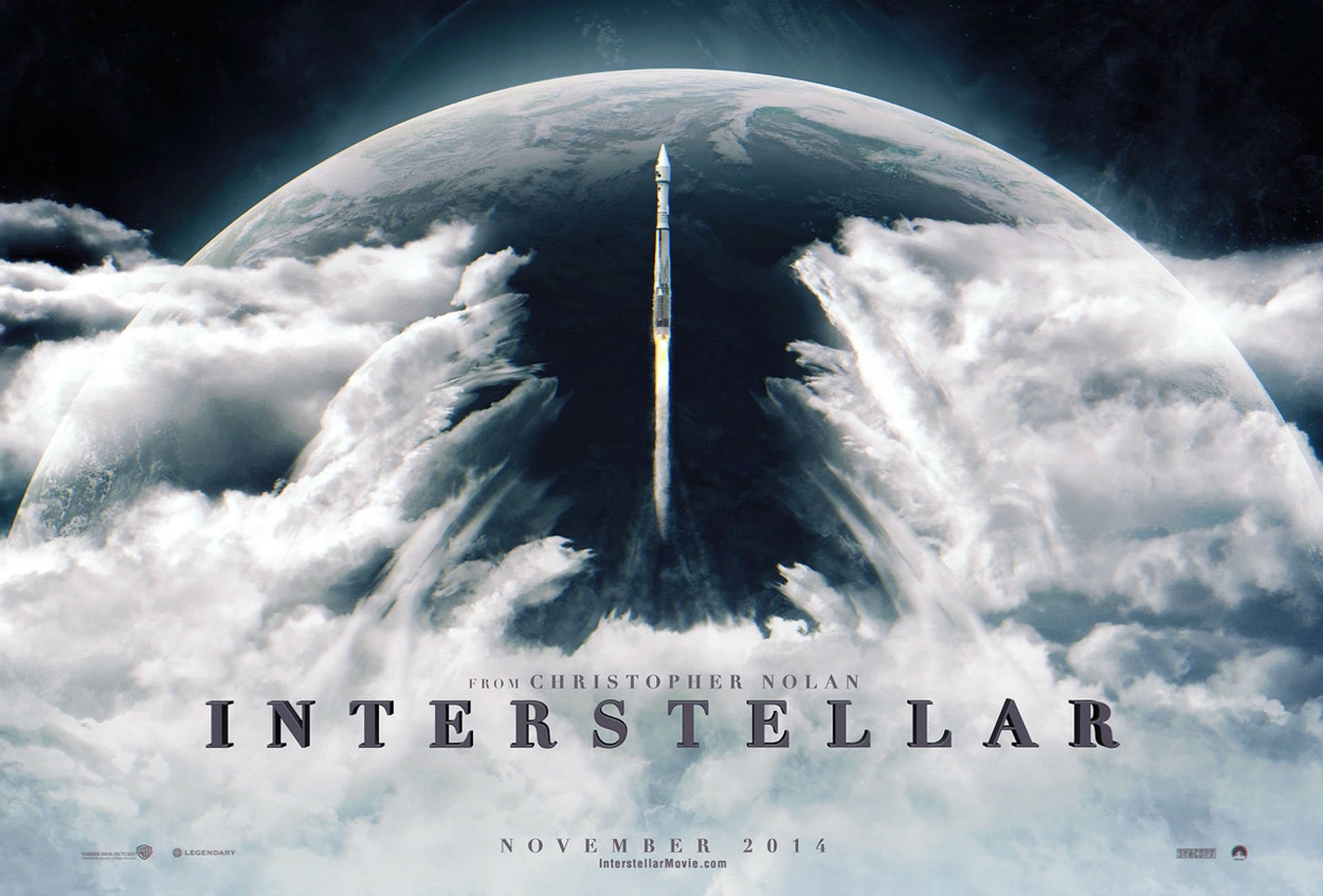 Interstellar, Razzo, Nuvole, Locandina, Full HD, sfondo desktop