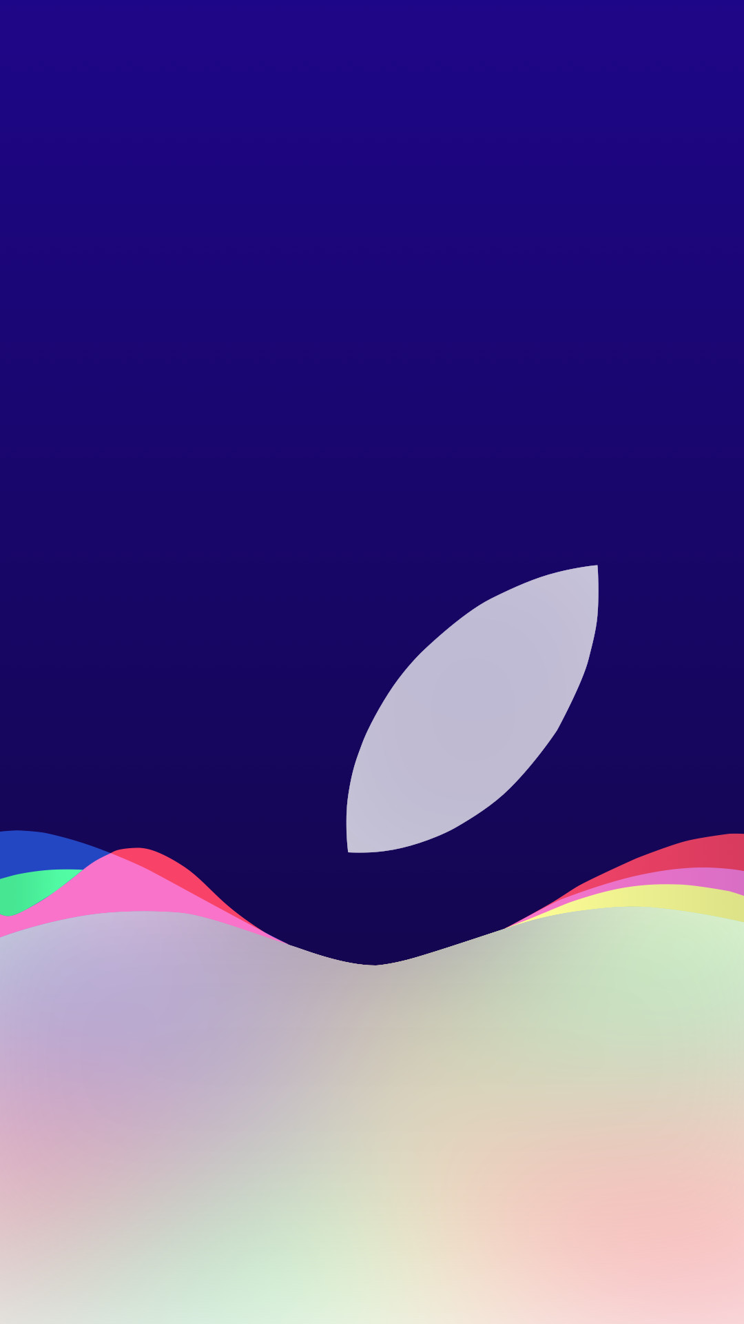 Apple, Evento Apple settembre 2015, Logo Apple, Viola, Onde, sfondo per iPhone e Android
