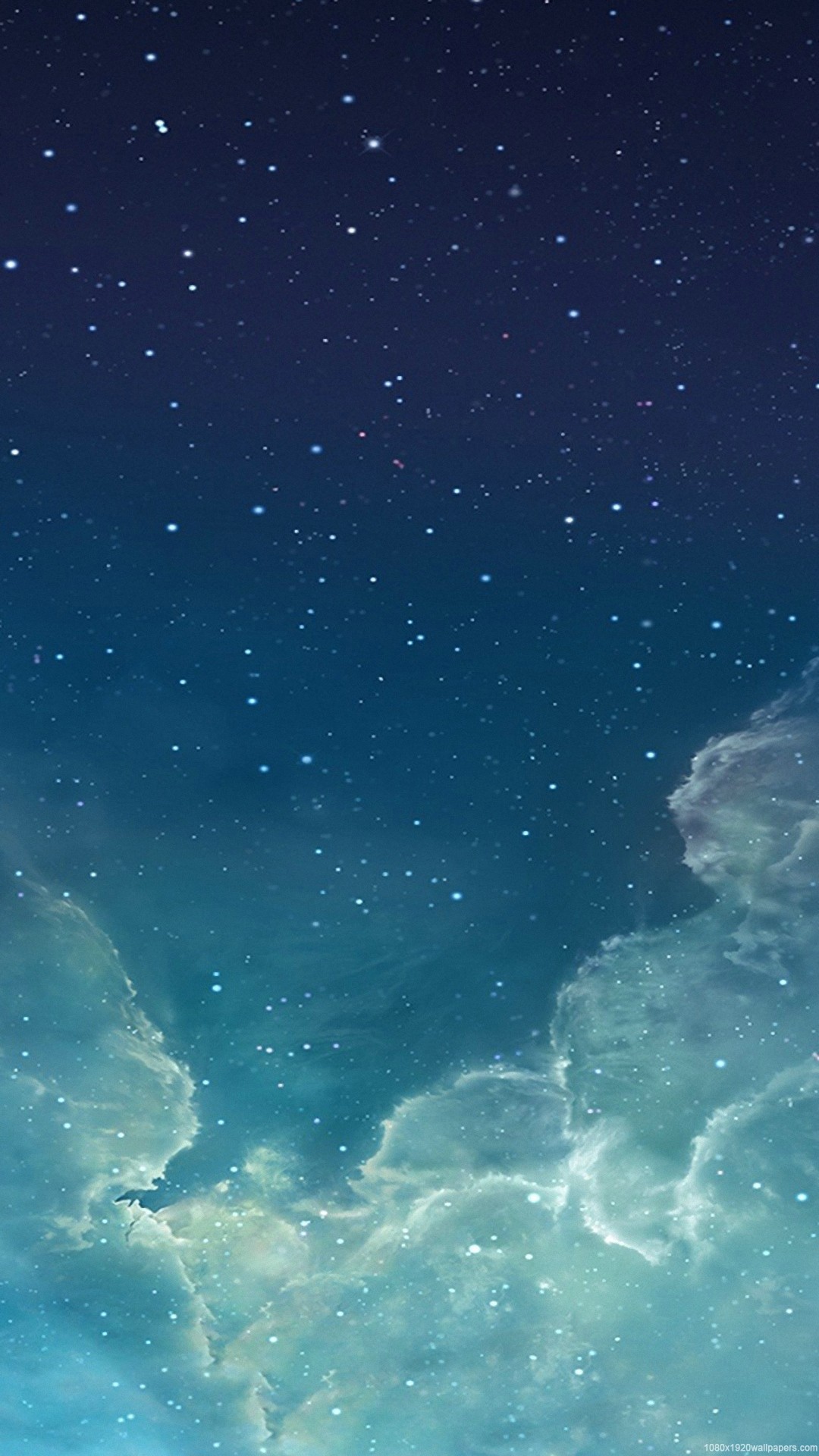 Cielo notturno, Stelle, Nuvole, Blu, sfondo Android Full HD