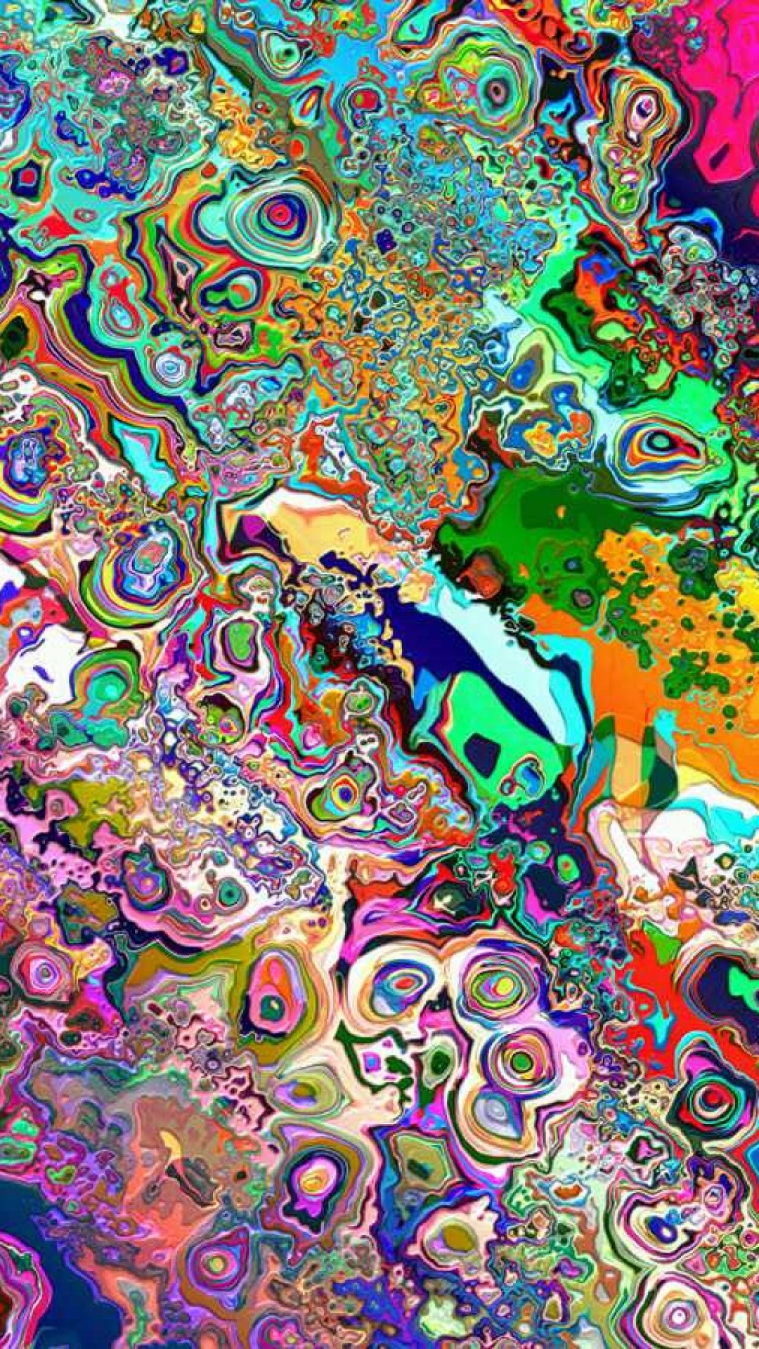 Psichedelico, Arte astratta, Colorato, Full HD, schermata di blocco iPhone 5
