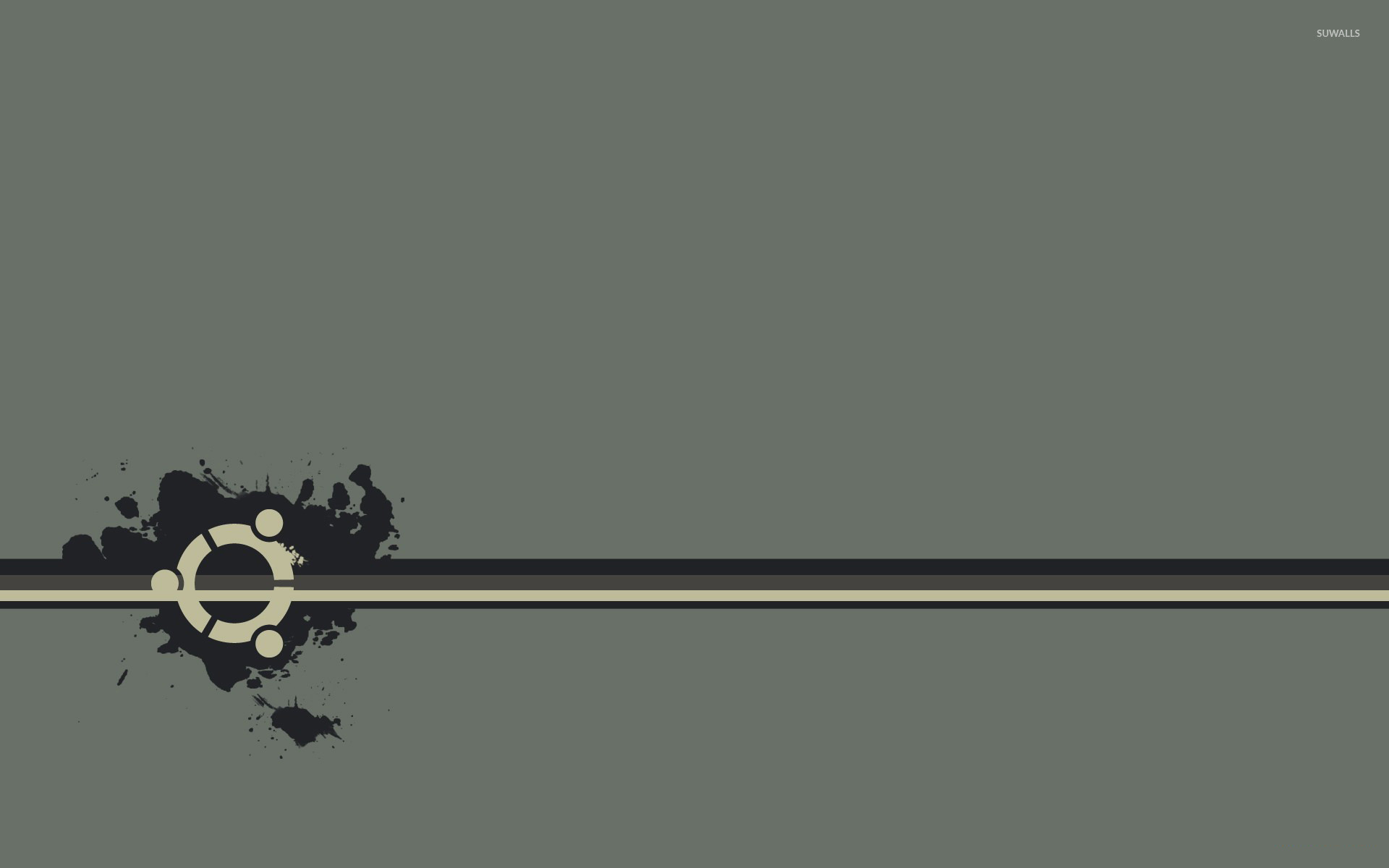 Logo Ubuntu, Schizzo, Grigio, Strisce, 1920x1200, sfondo per PC