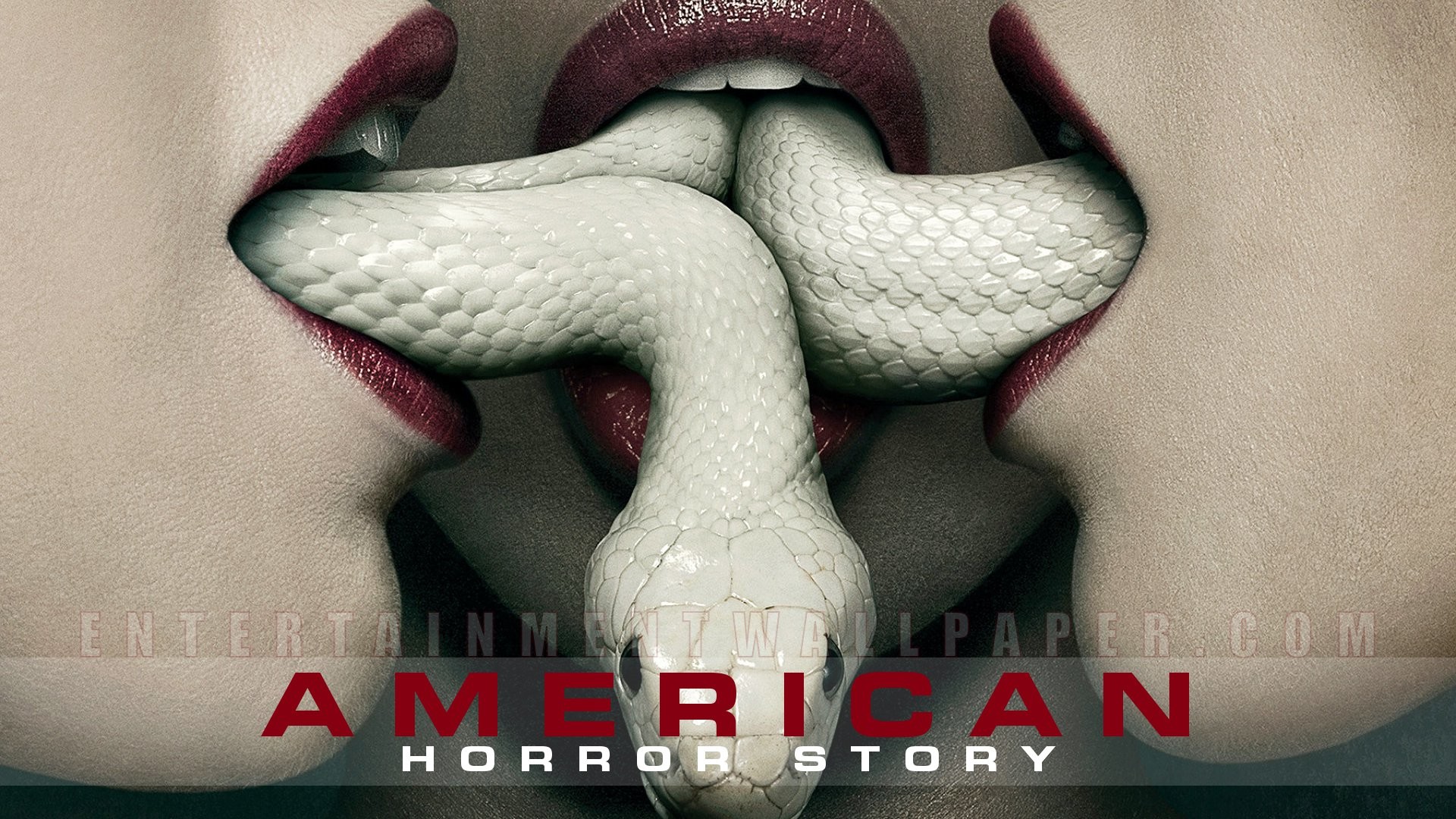 American Horror Story: Coven, Serpente bianco, Labbra, Poster, 1920x1080, immagine di sfondo