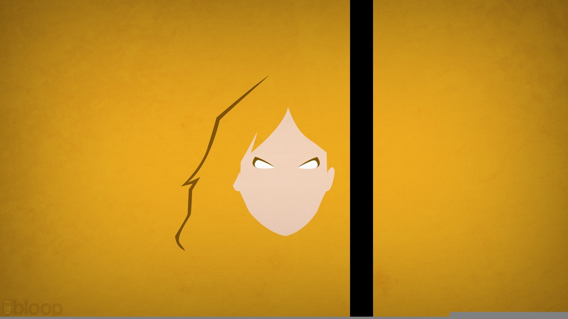 Kill Bill, La Sposa, Minimalismo, Sfondo giallo, Full HD, wallpaper per PC