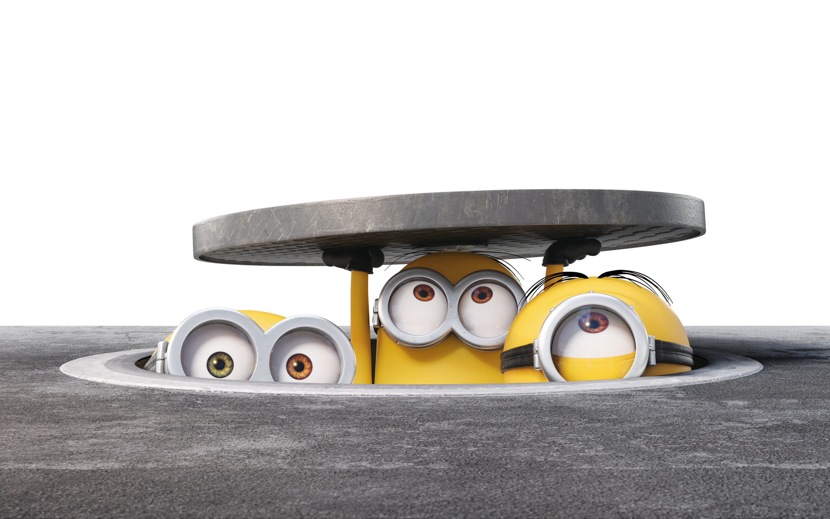 Minions, Tombino, Sbirciare, 16:10 2K, sfondo widescreen