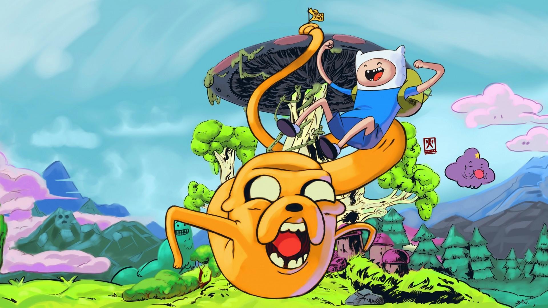 Jake il cane, Finn, Adventure Time, Fan art, Full HD, sfondo per PC e portatile