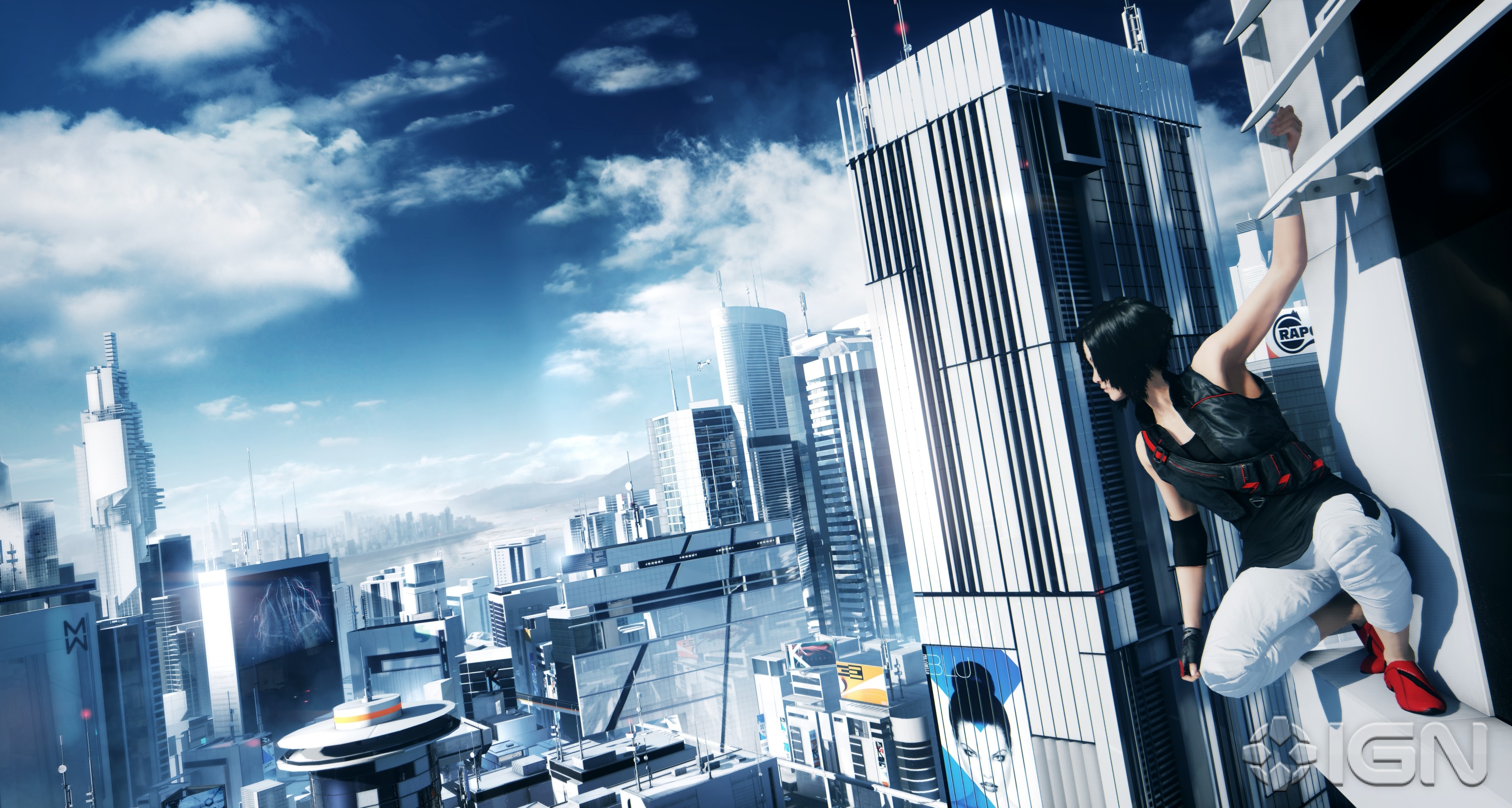 Mirror's Edge, Faith Connors, Città, Grattacieli, 2K, sfondo per portatile
