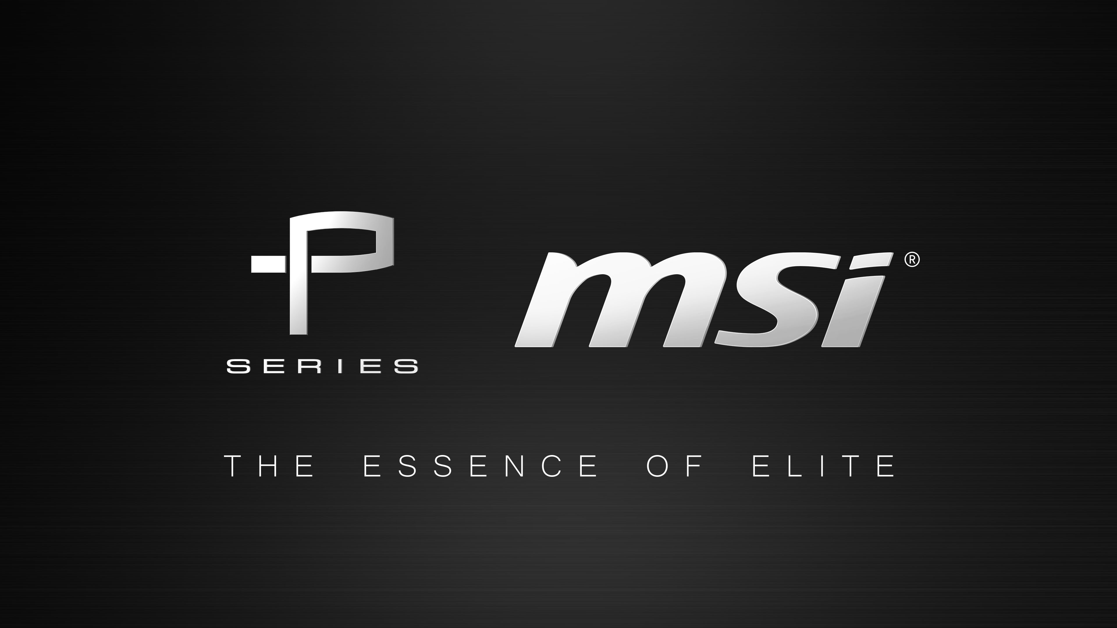 MSI, P Series, Logo, Sfondo nero, 3840x2160, wallpaper desktop